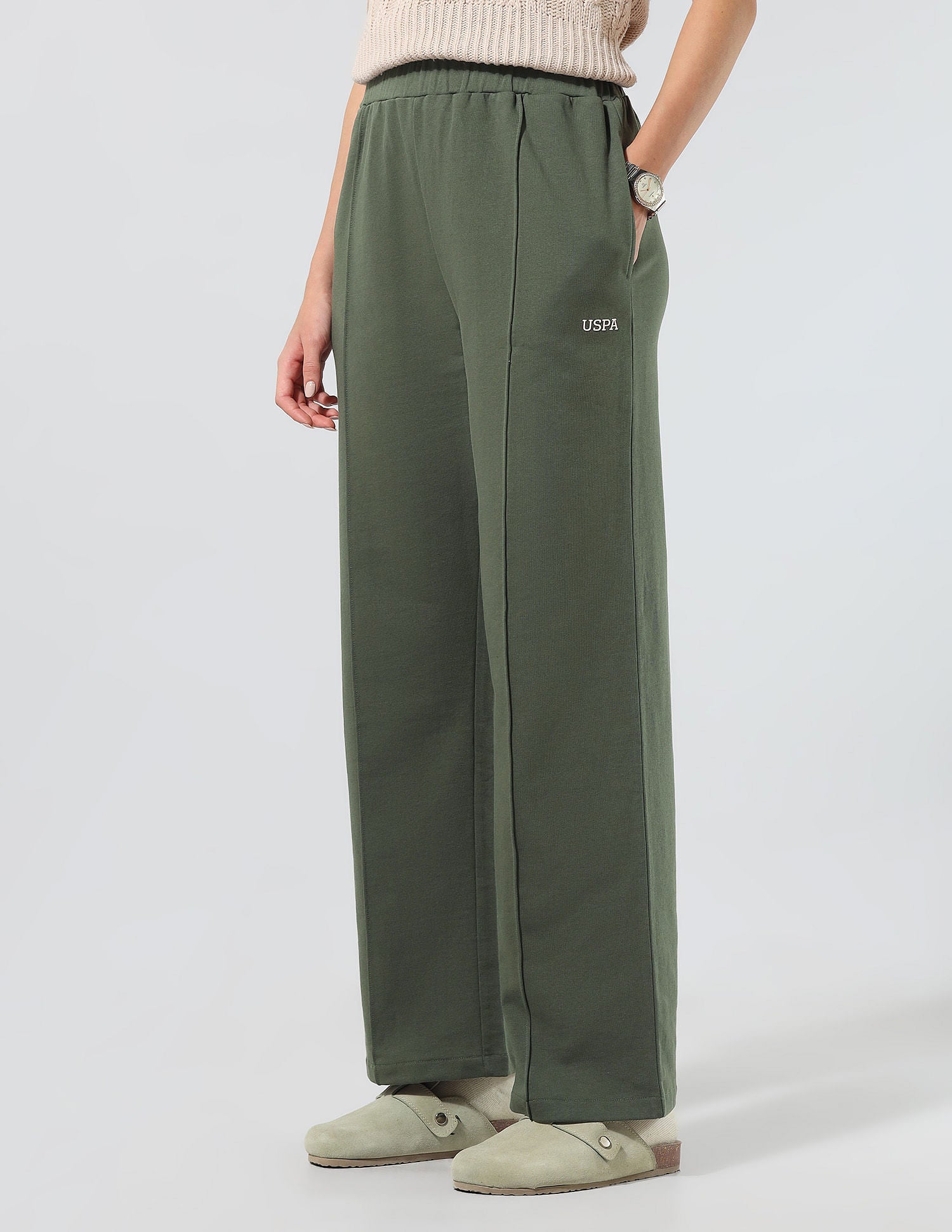 Straight Fit Lounge Trousers Olive - U.S. POLO ASSN. | Large