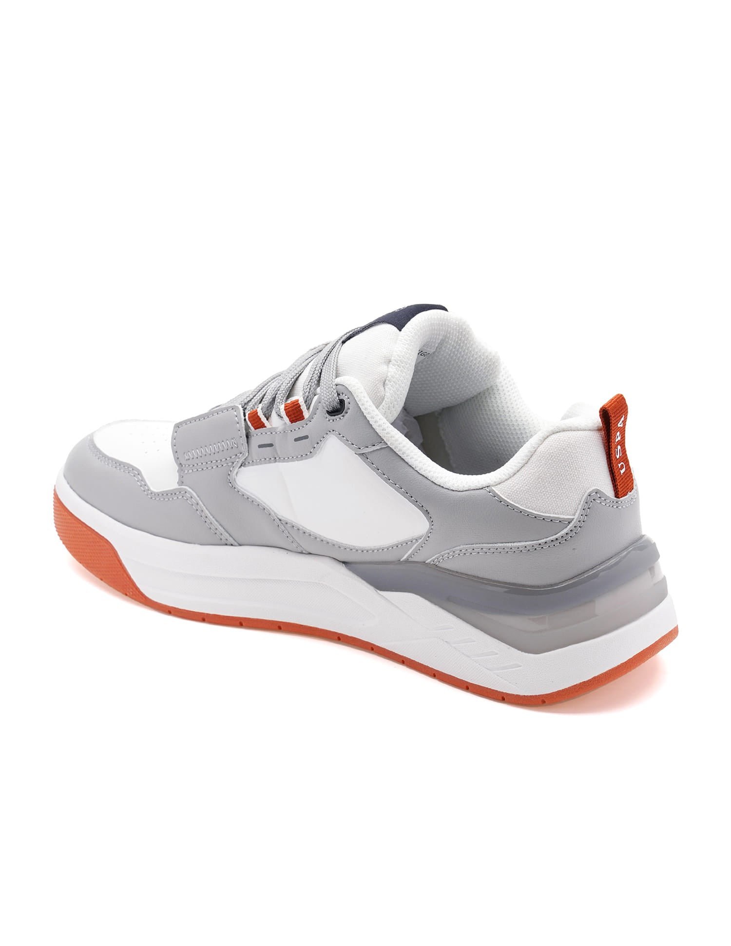 Round Toe Colourblocked Vander Sneakers Light Grey - U.S. Polo Assn. India | Large