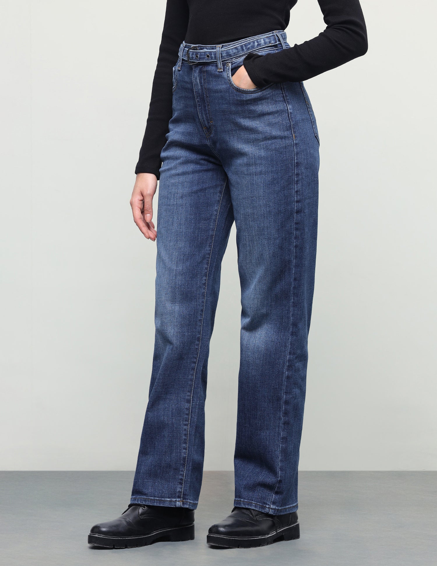 Straight Fit Blue Jeans Dark Blue - U.S. Polo Assn. India | Large