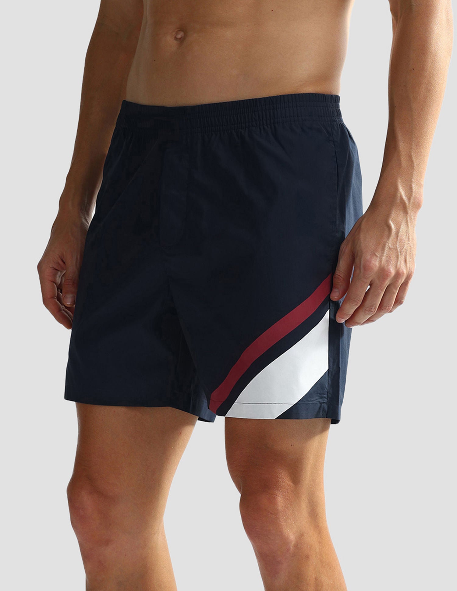 Mid Rise Solid OEX06 Shorts - Pack Of 1 Navy Paneled - U.S. POLO ASSN. | Large