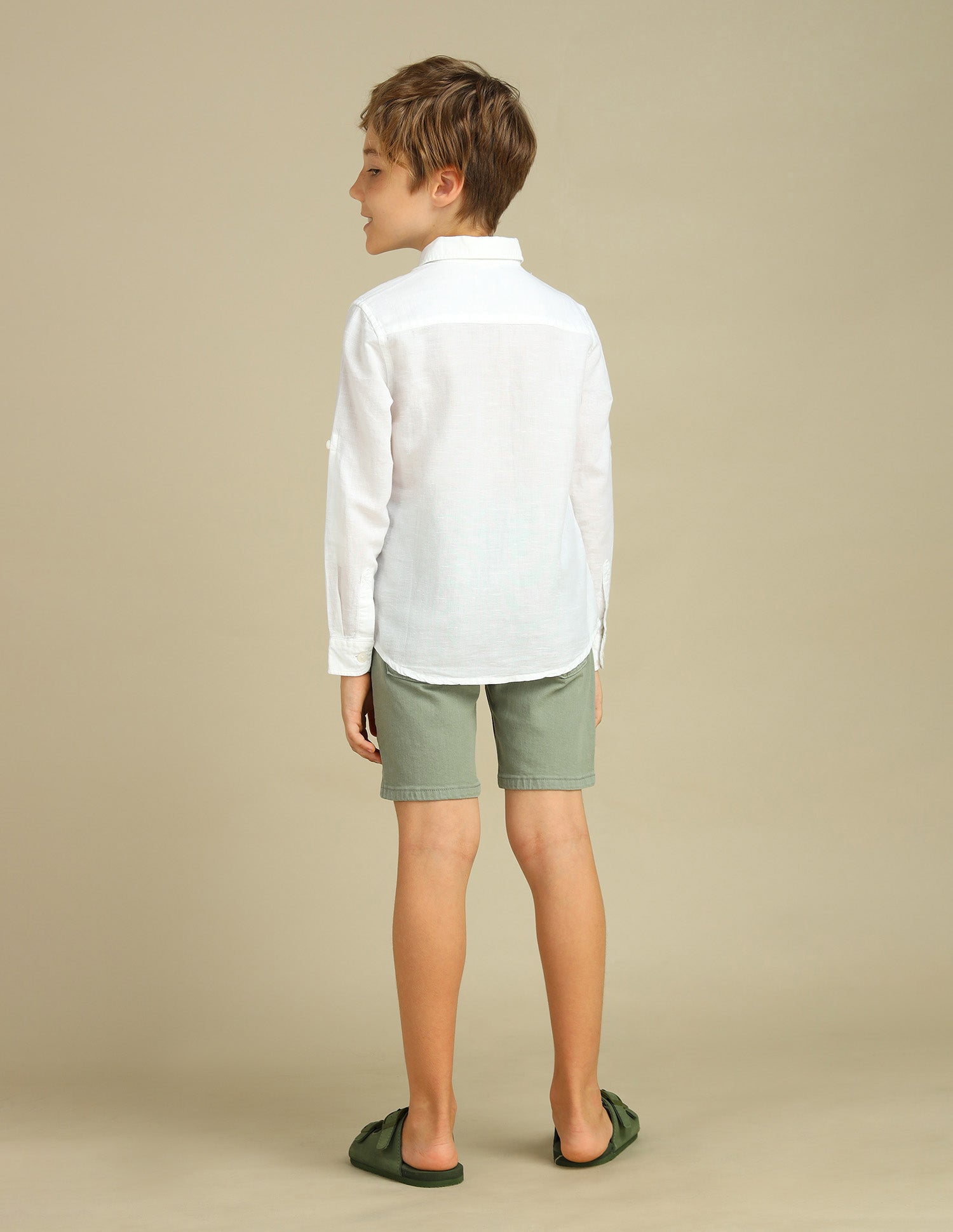 Boys Print Camp Shirt White - U.S. POLO ASSN. | Large