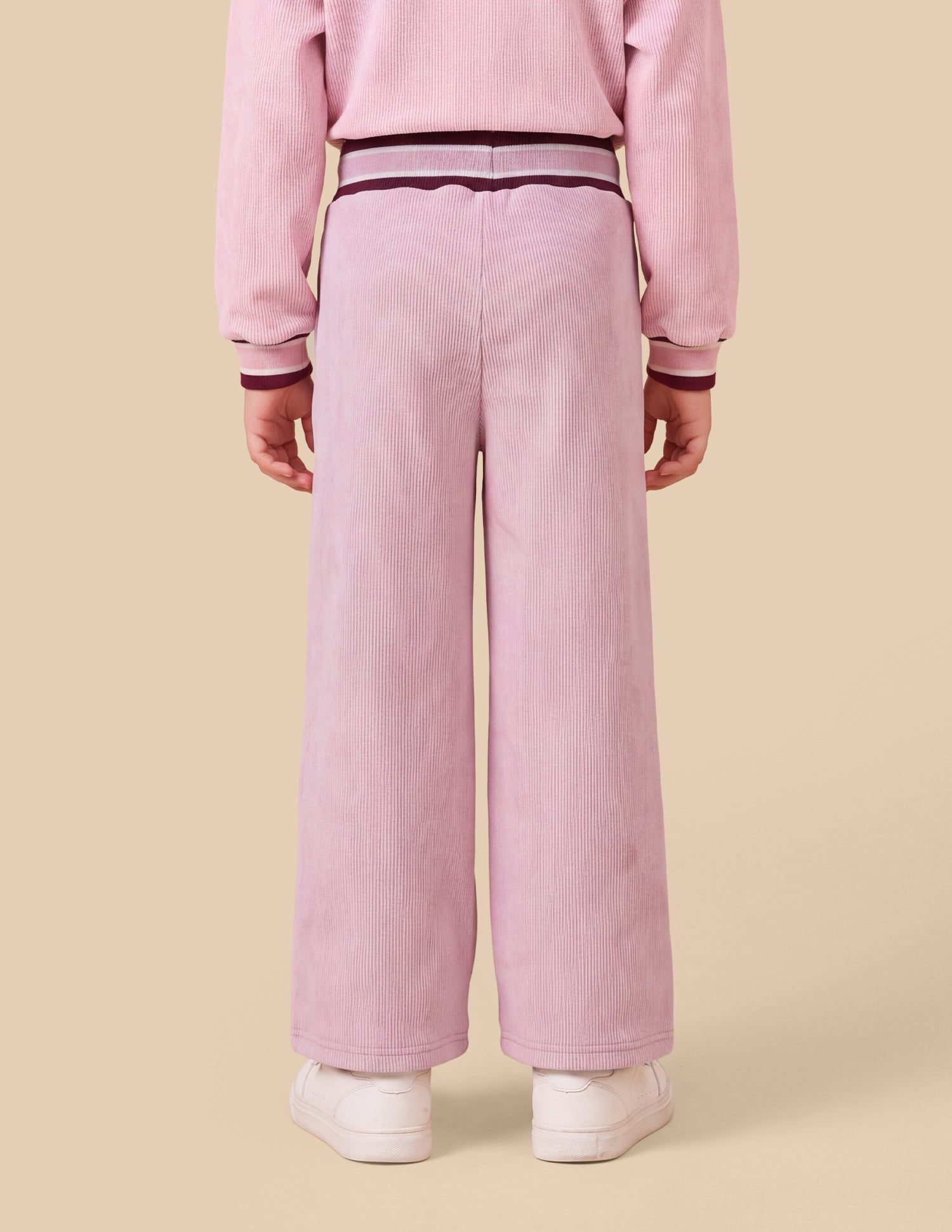 Loose Fit Corduroy Track Pants Pink - U.S. Polo Assn. India | Large