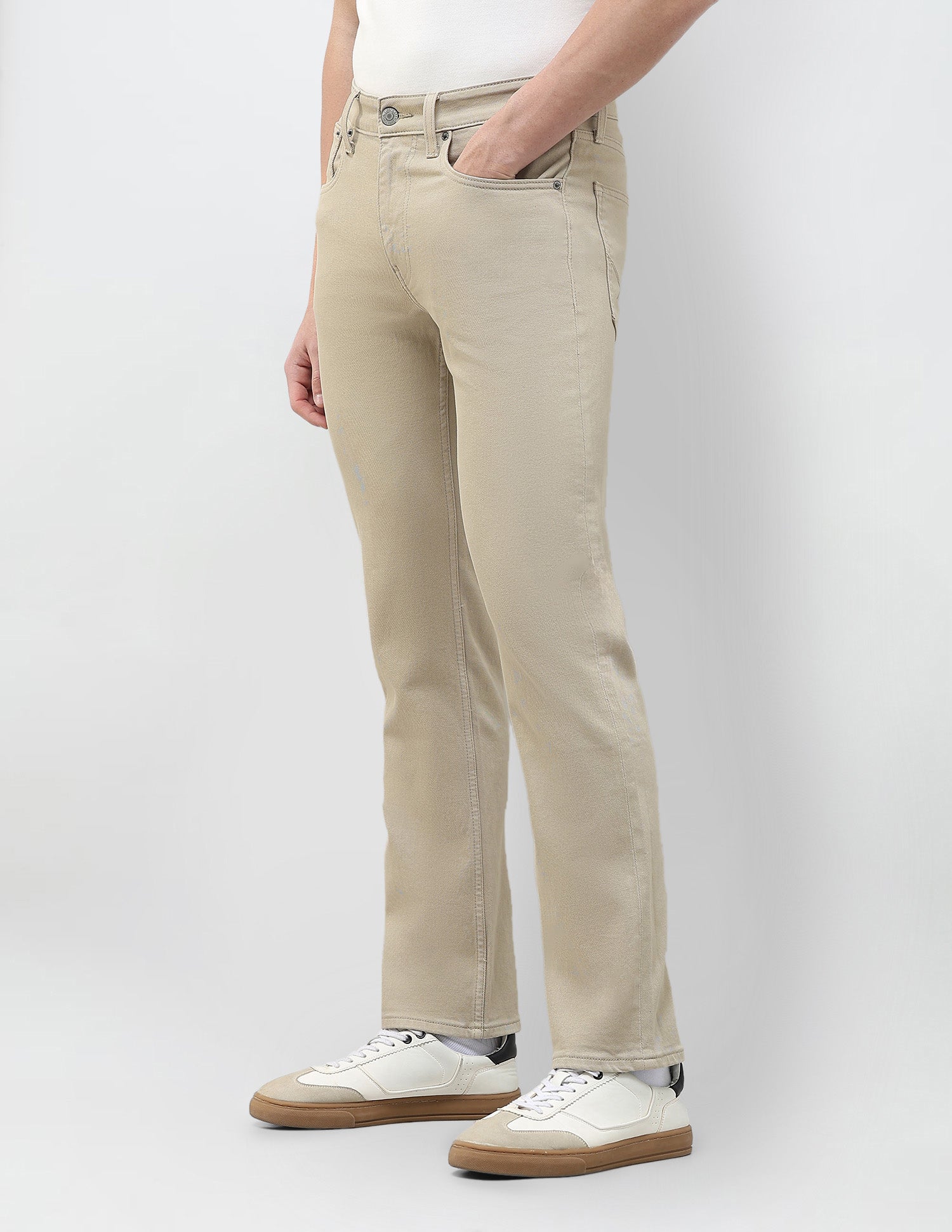 Harold Slim Straight Fit Brown Jeans Khaki - U.S. Polo Assn. India | Large