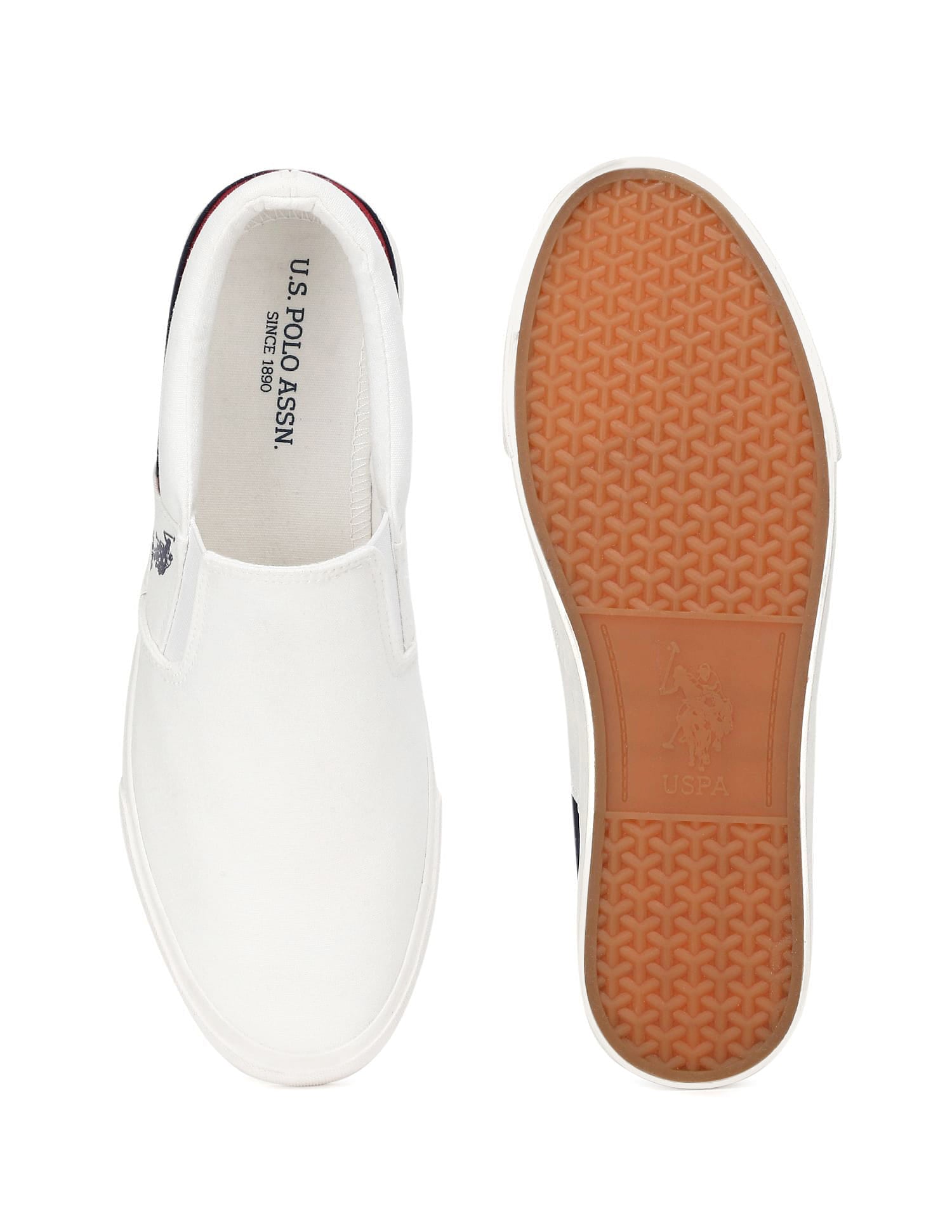 Men Carlin 5.0 Colourblocked Sneakers Off White - U.S. Polo Assn. India | Large