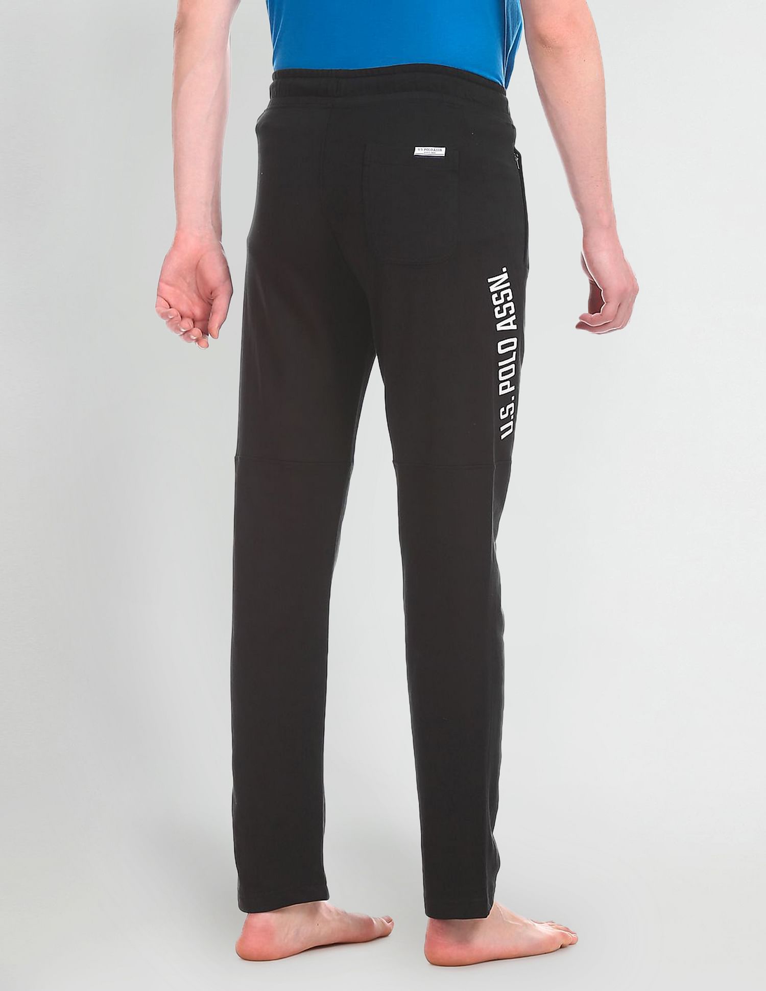 Solid Tri Blend I684 Lounge Track Pants - Pack Of 1 Black - U.S. POLO ASSN. | Large