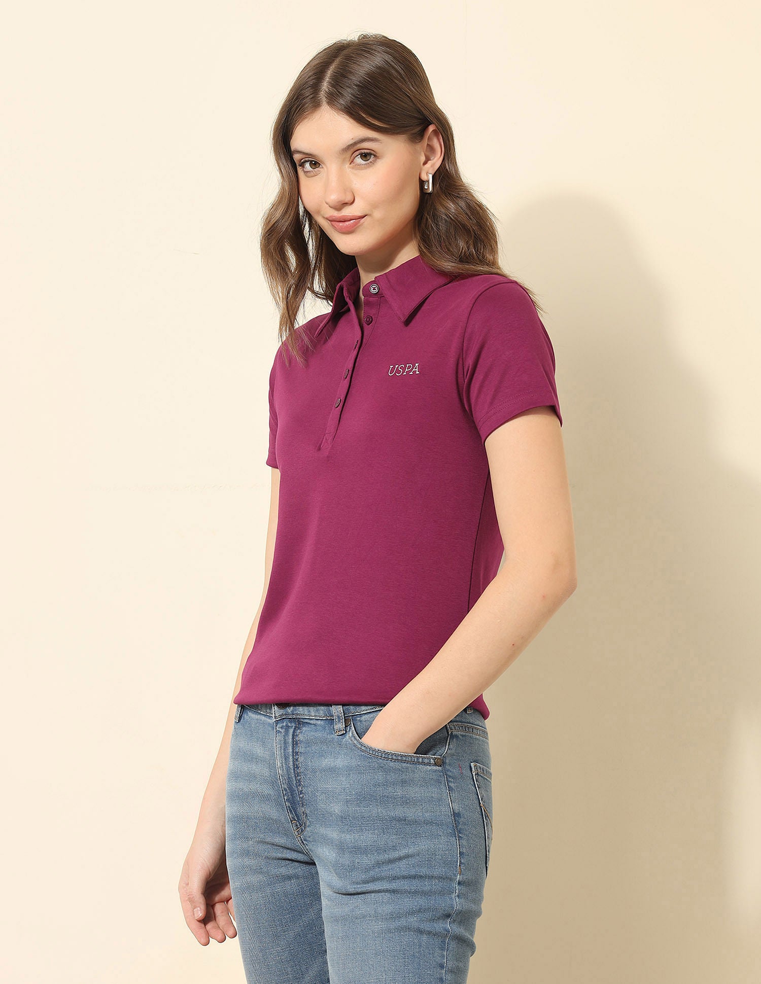 Regular Fit Polo Shirt Wine - U.S. POLO ASSN. | Large