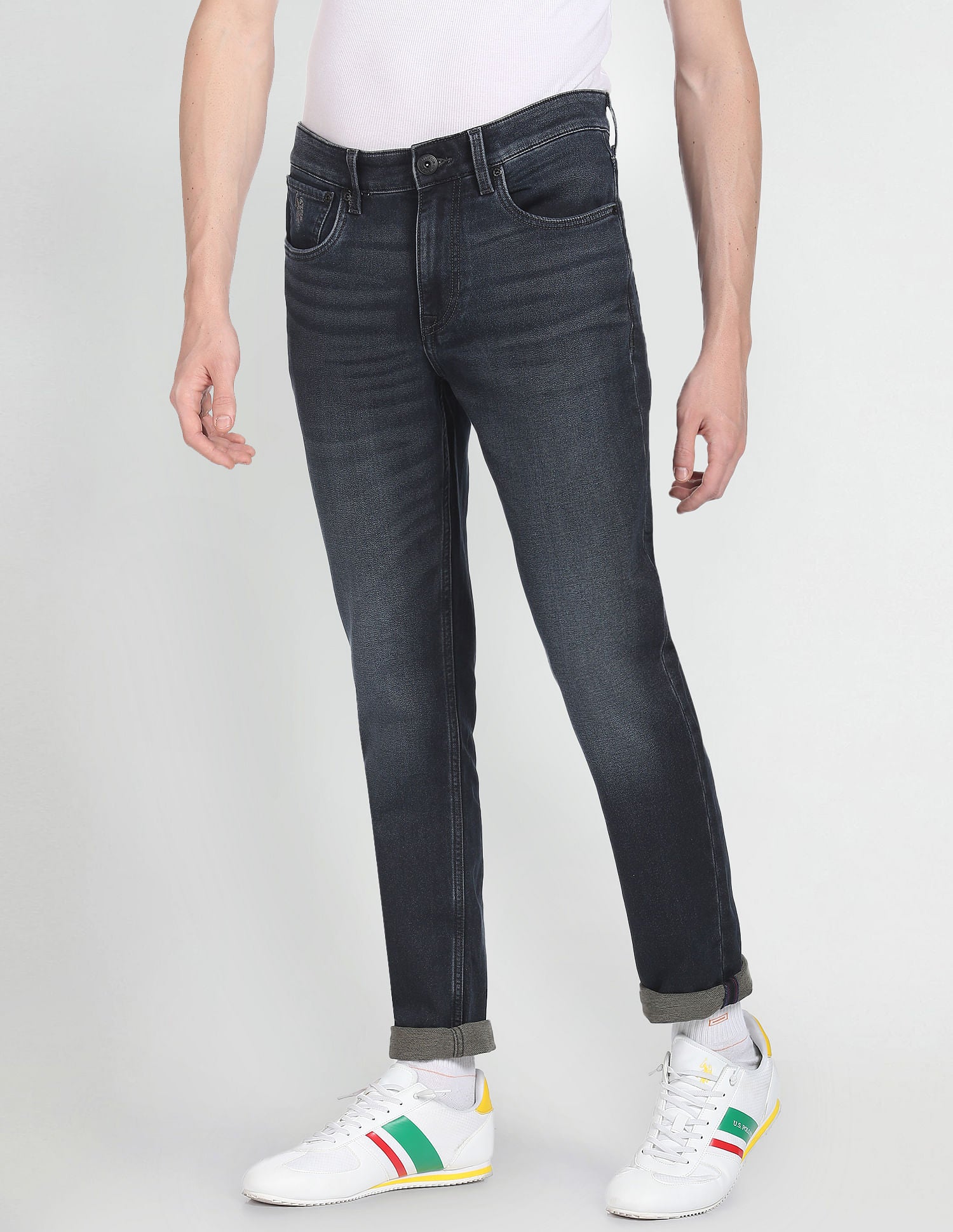 Brandon Slim Tapered Super Soft Jeans Blue - U.S. POLO ASSN. | Large