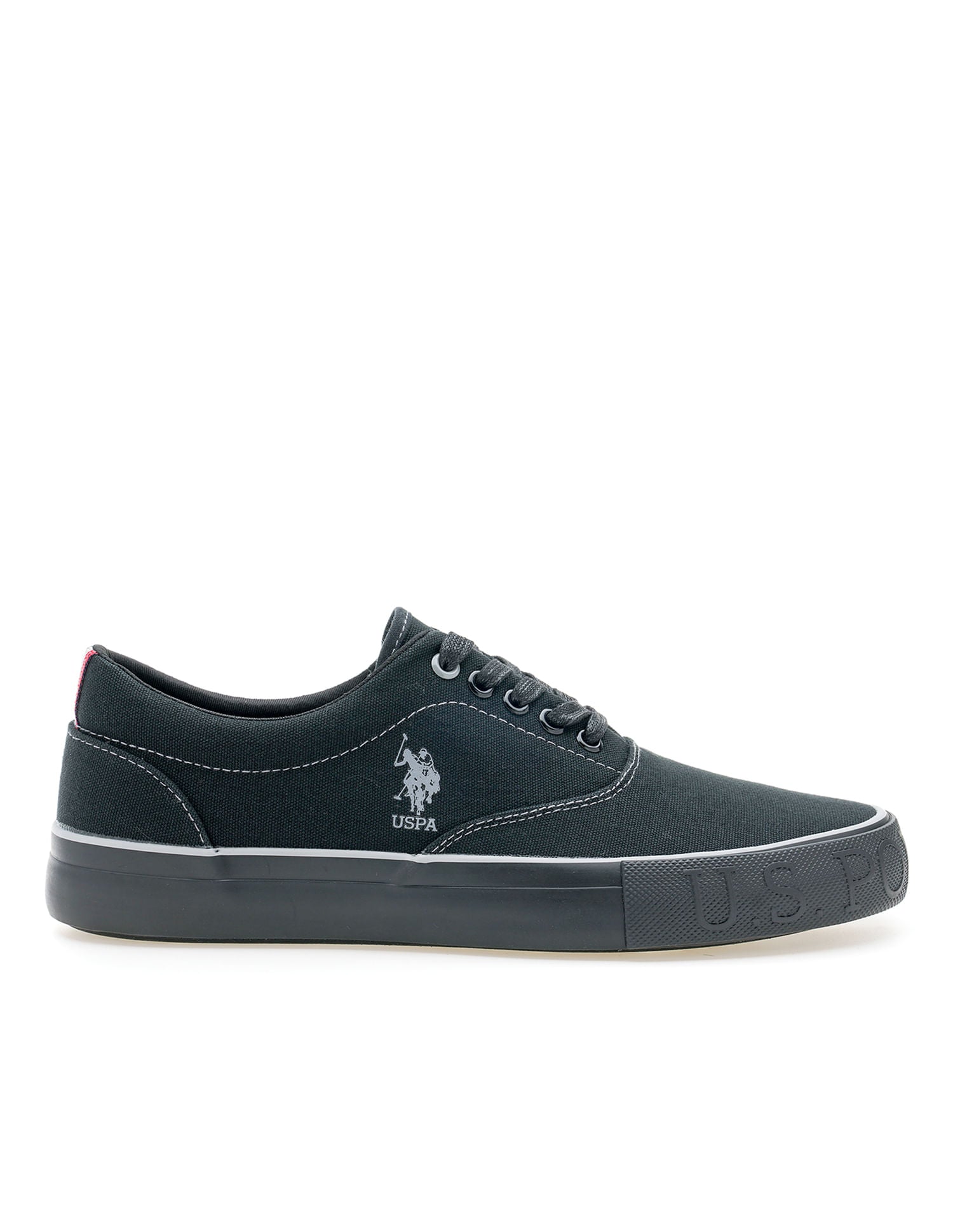 Men Clyde Blk 2.0 Lace-Ups Sneakers Black - U.S. POLO ASSN. | Large
