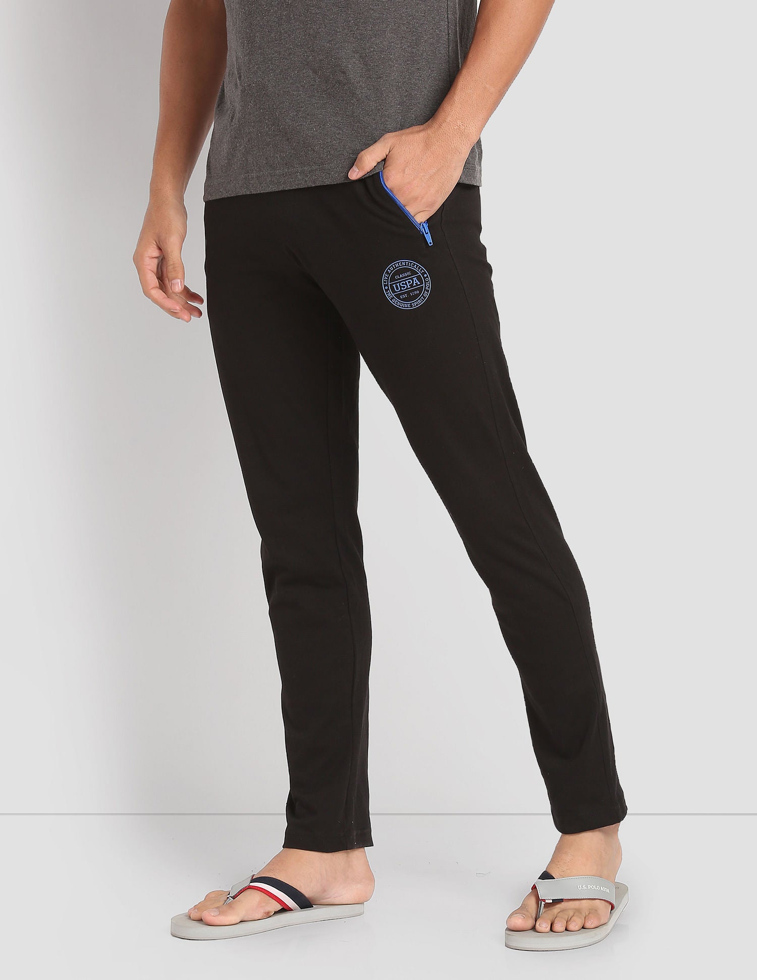 Logo Comfort Fit I671 Lounge Track Pants - Pack Of 1 Black - U.S. POLO ASSN. | Large