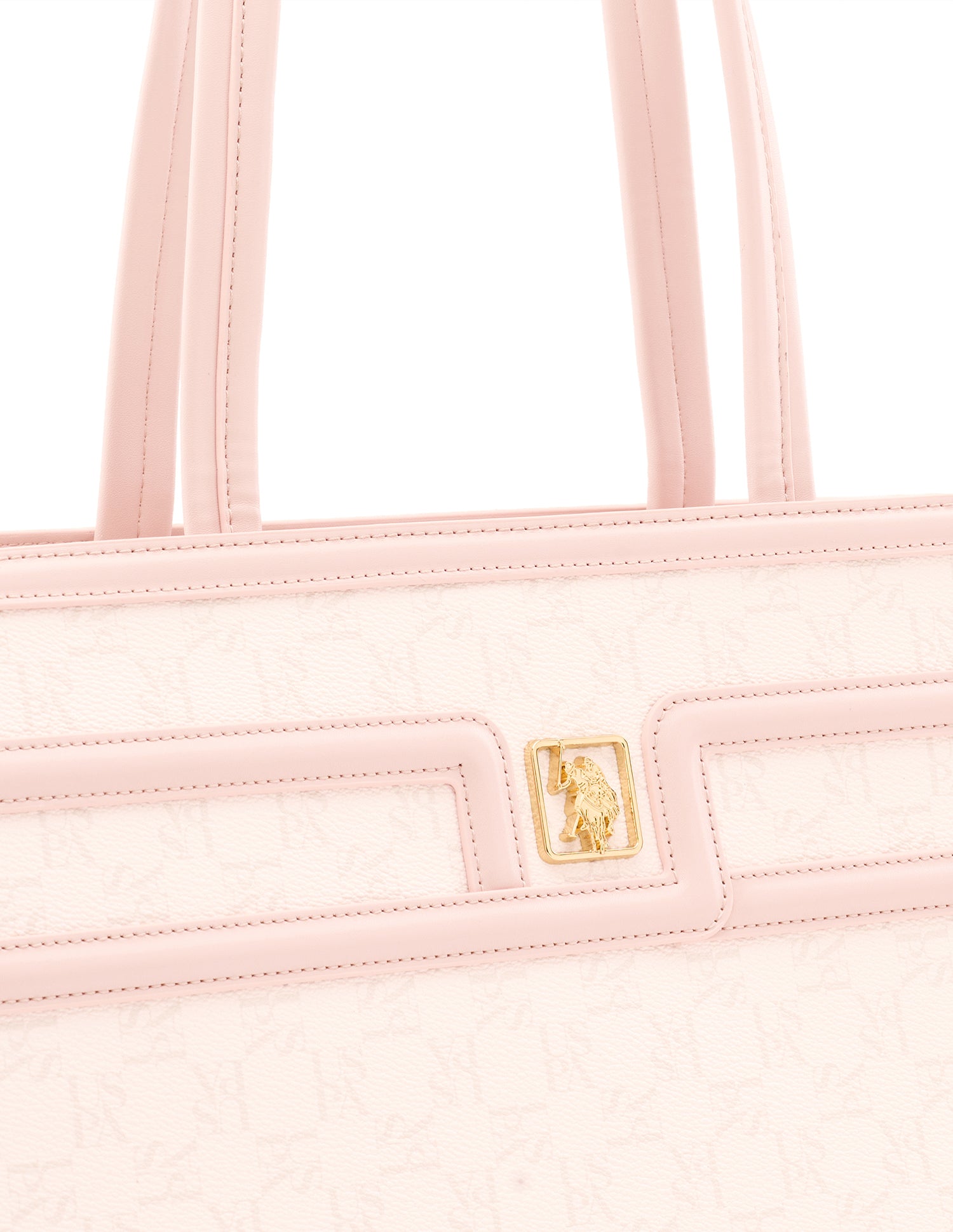 Carmen Monogram Satchel Bag White - U.S. Polo Assn. India | Large