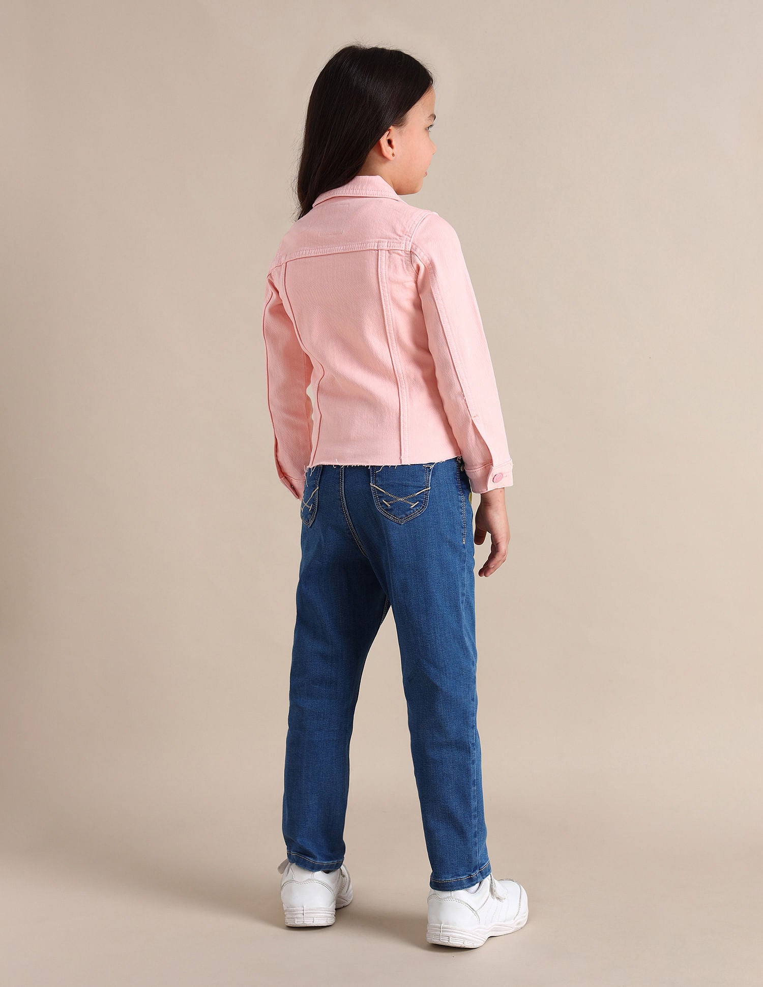 Regular Fit Cotton Denim Jacket Pink - U.S. POLO ASSN. | Large