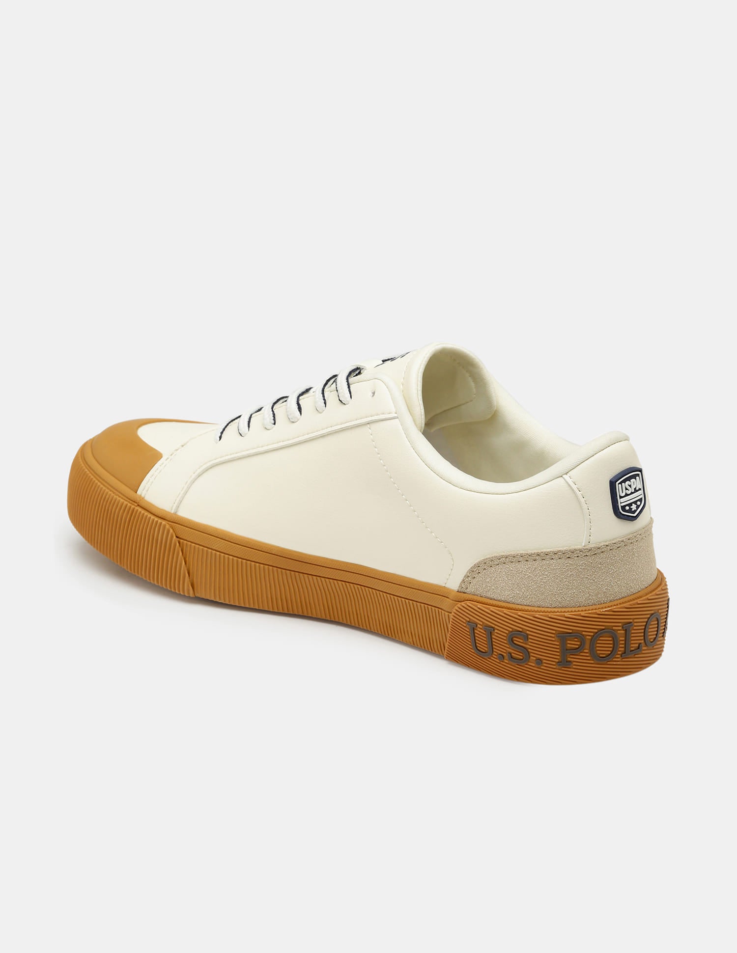 Men Colourblocked Mason Sneakers Cream - U.S. Polo Assn. India | Large