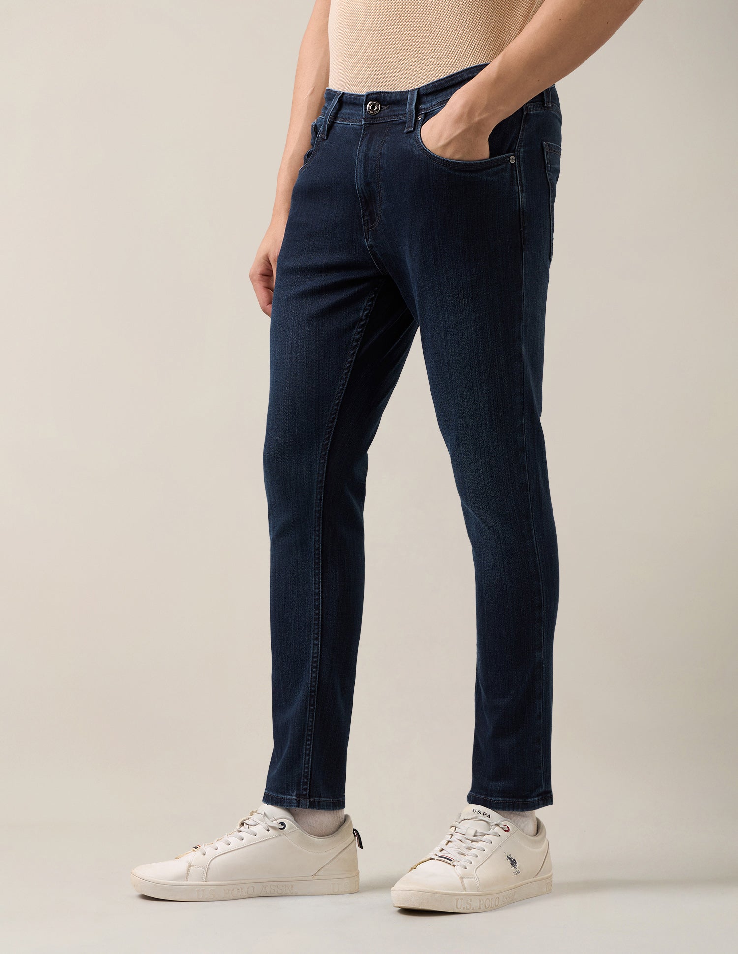 Henry Tapered Fit Blue Jeans Blue - U.S. Polo Assn. India | Large