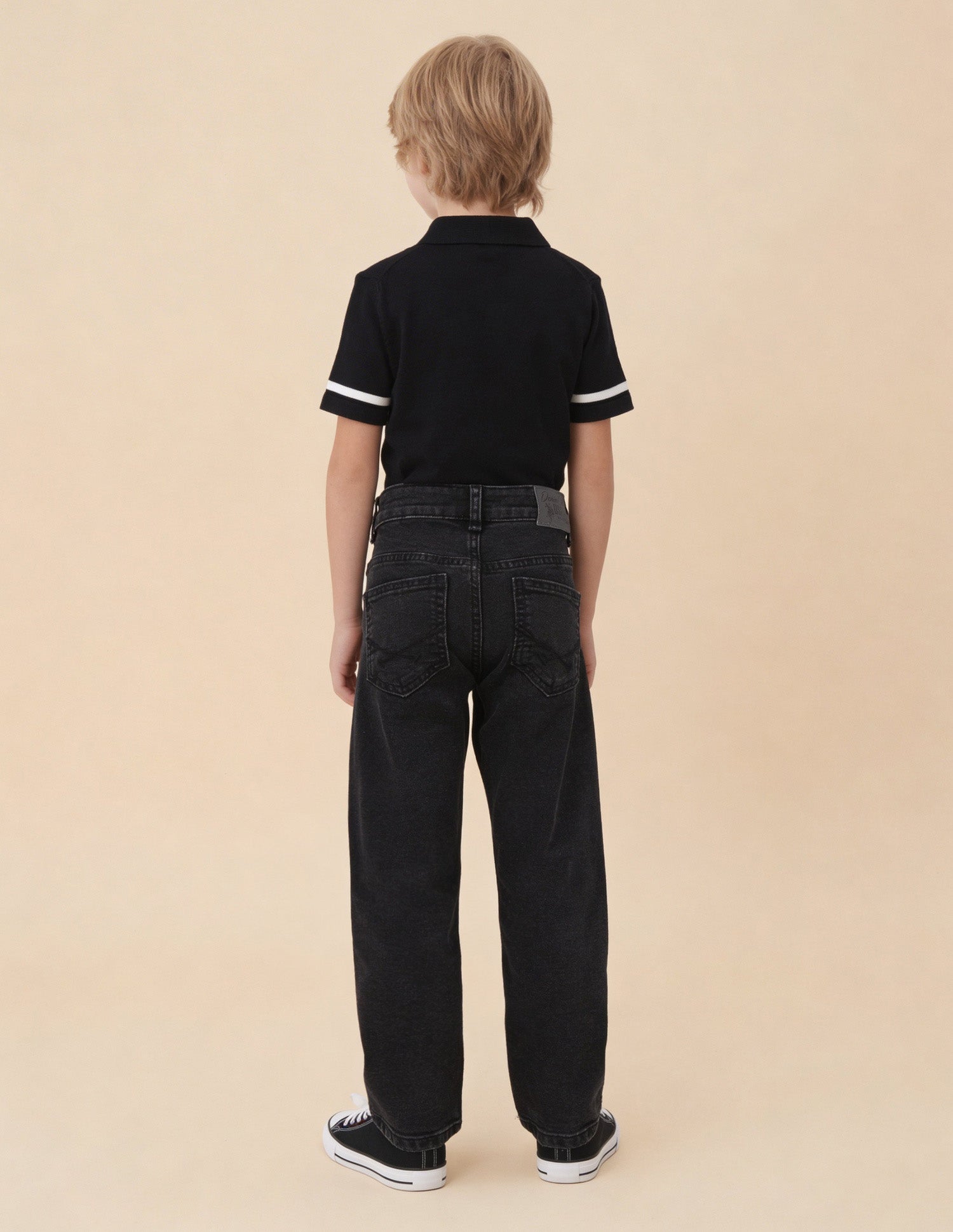 Mid Rise Relaxed Fit Jeans Black - U.S. Polo Assn. India | Large