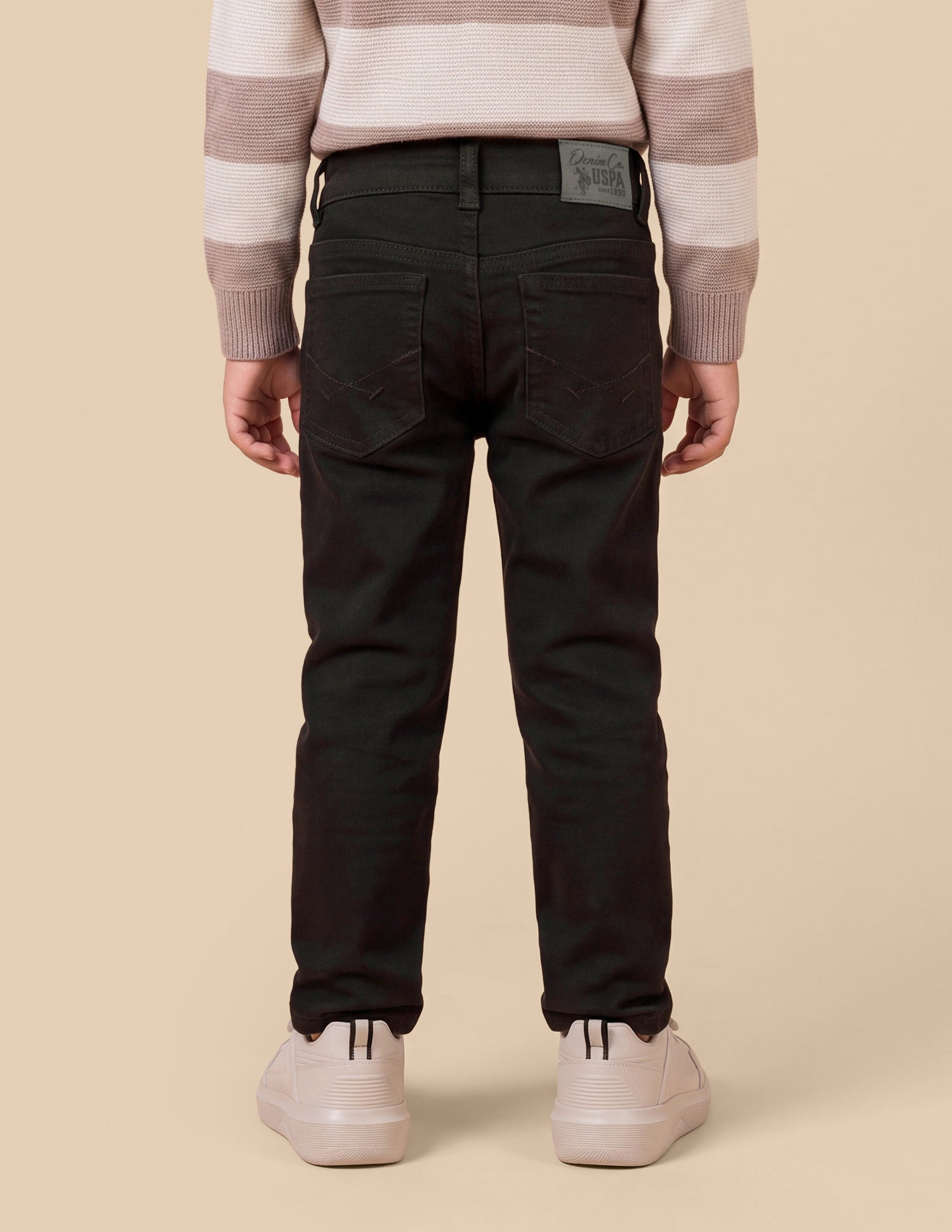 Relaxed Fit Green Jeans Dark Green - U.S. Polo Assn. India | Large