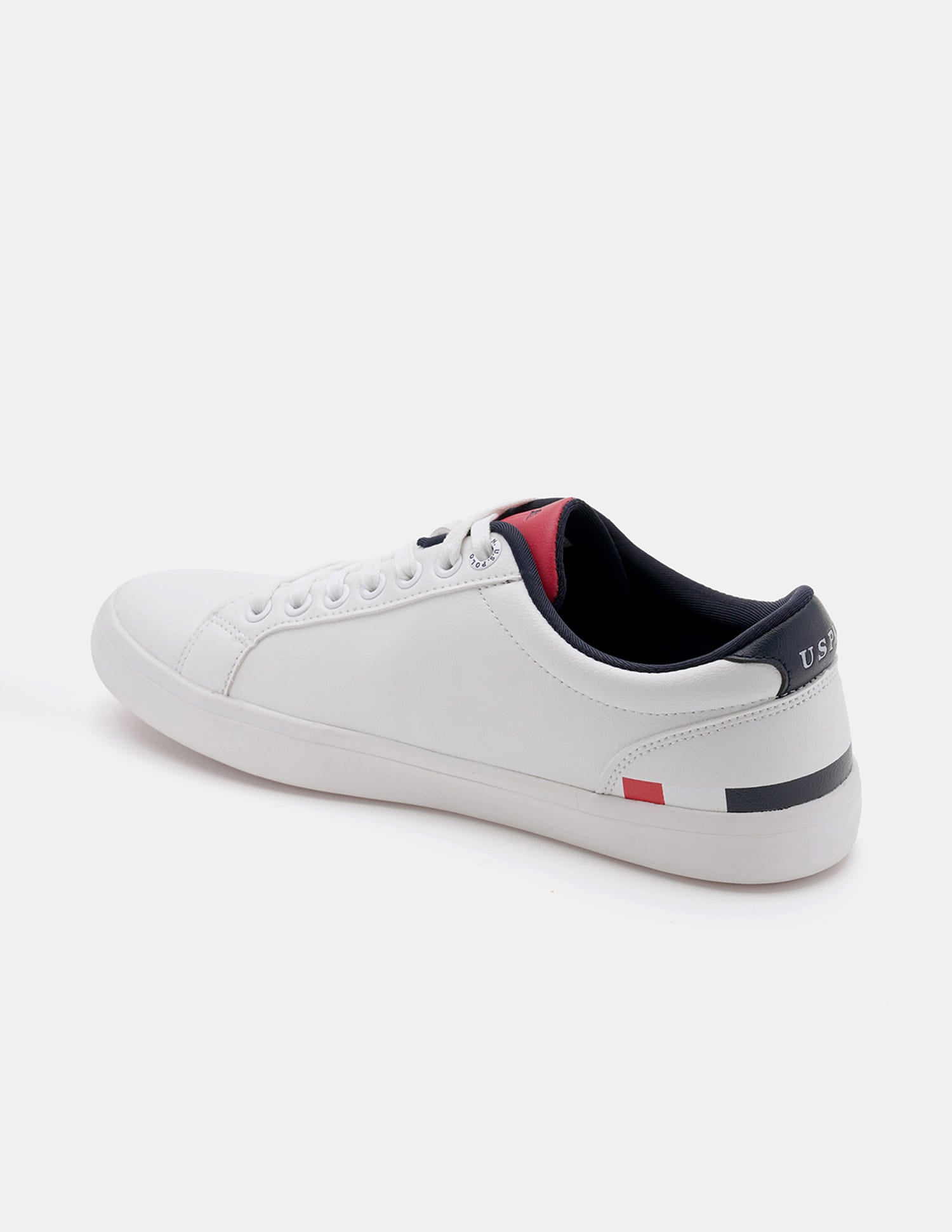 Round Toe Anton 3.0 Solid Sneakers Off-White - U.S. Polo Assn. India | Large