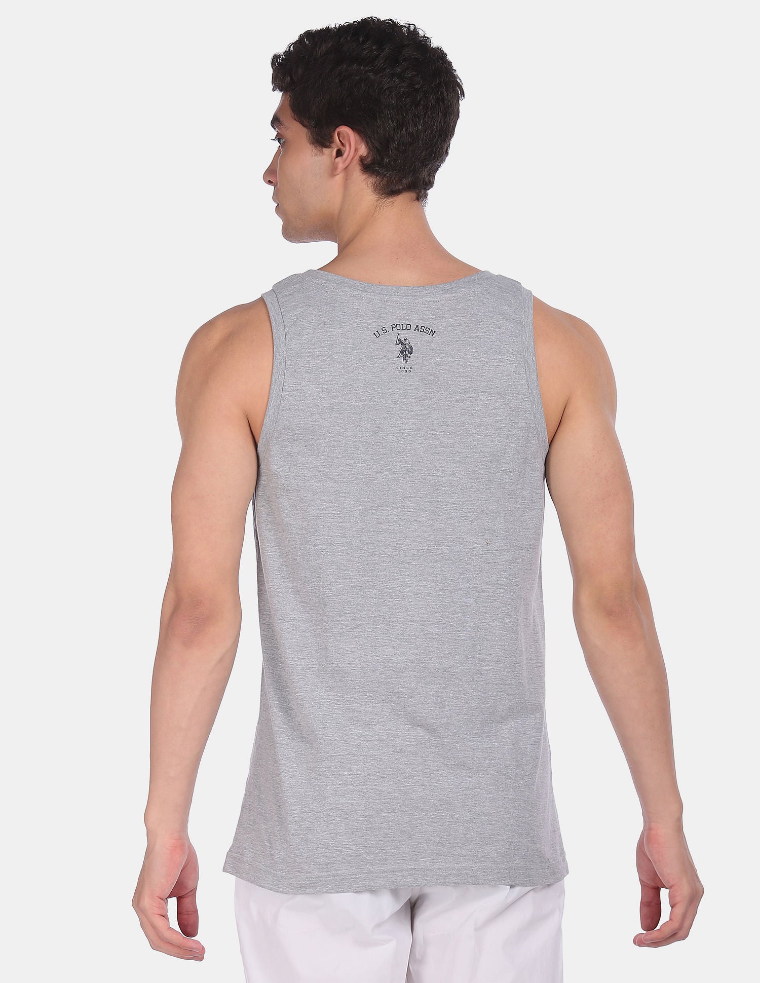 Cotton Comfort Fit I617 Vest - Pack Of 1 Grey - U.S. POLO ASSN. | Large