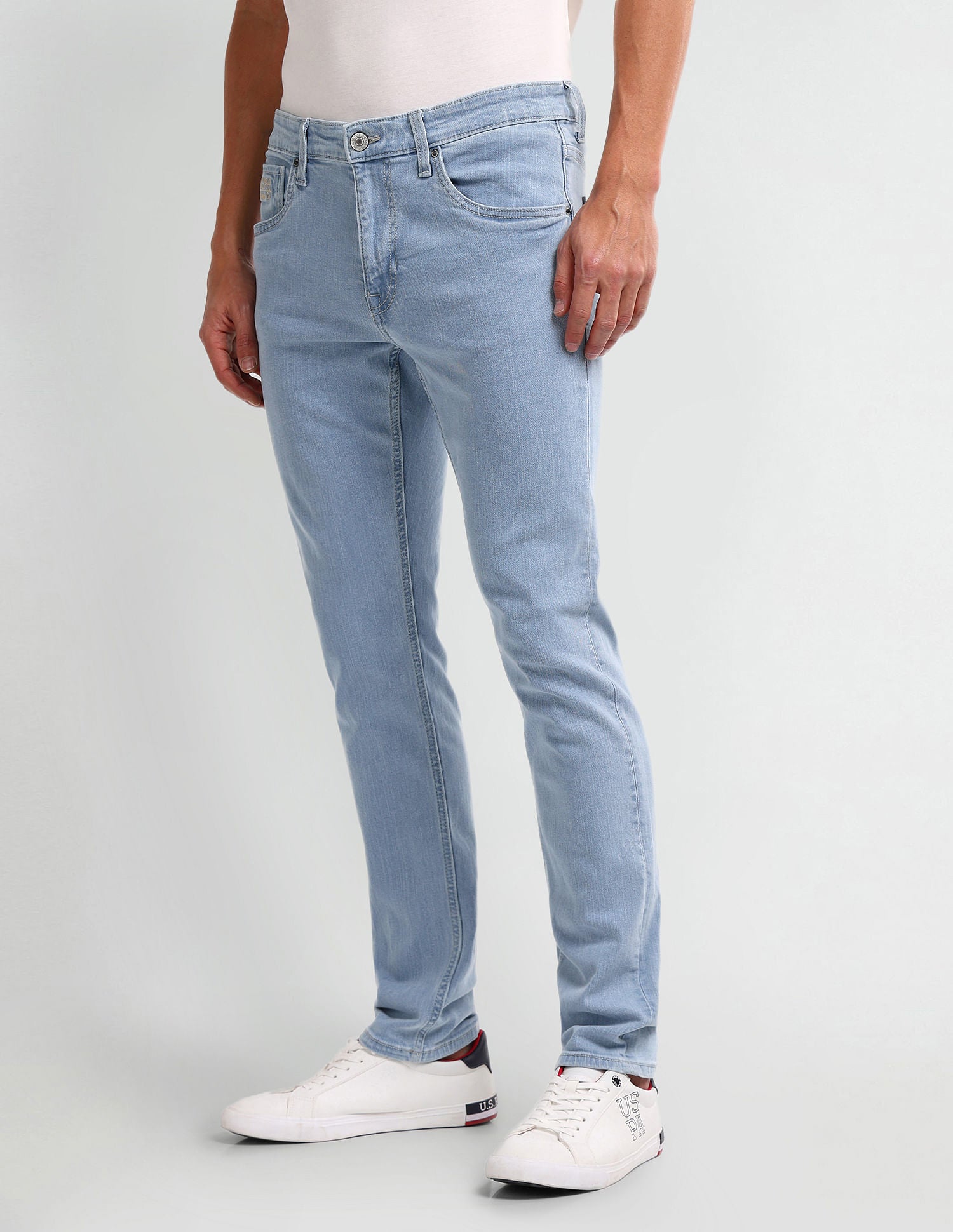 Brandon Slim Tapered Blue Jeans Blue - U.S. Polo Assn. India | Large