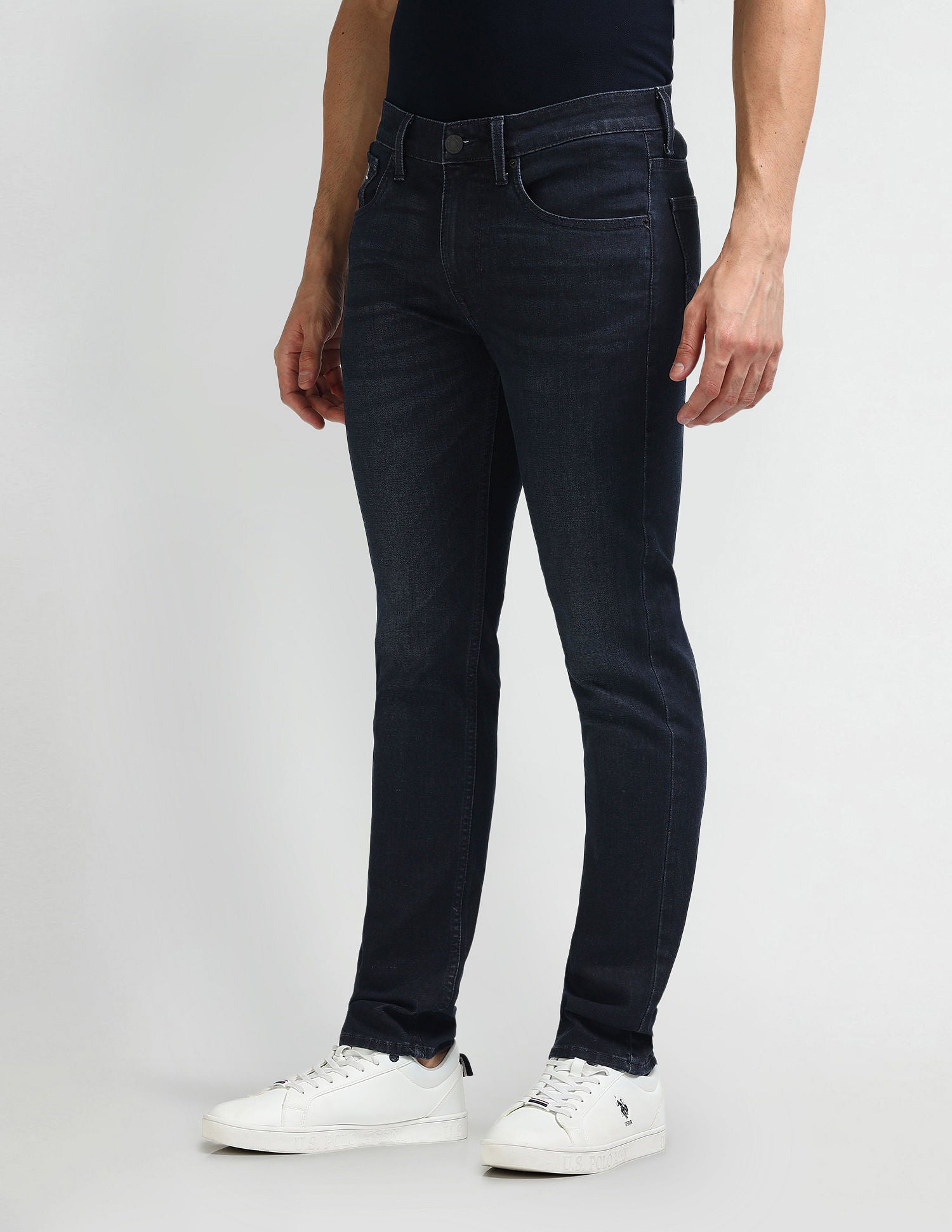 Regallo Skinny Fit Blue Jeans NAVY BLUE - U.S. Polo Assn. India | Large