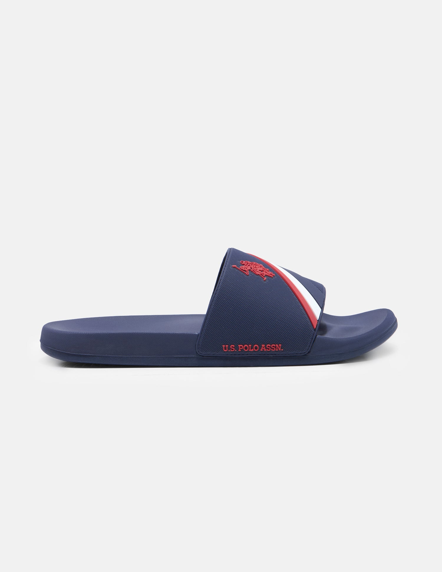 Striped Trevan Sliders Navy - U.S. Polo Assn. India | Large
