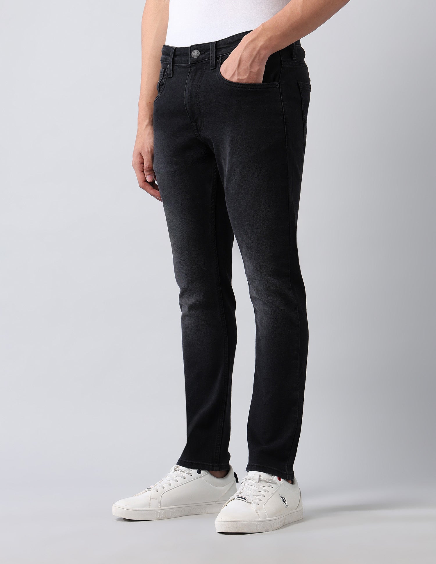 Henry Tapered Fit Black Jeans Black - U.S. POLO ASSN. | Large