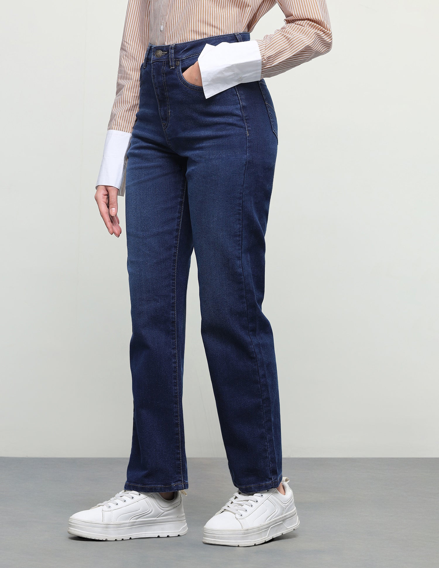Straight Fit Blue Jeans Blue - U.S. Polo Assn. India | Large