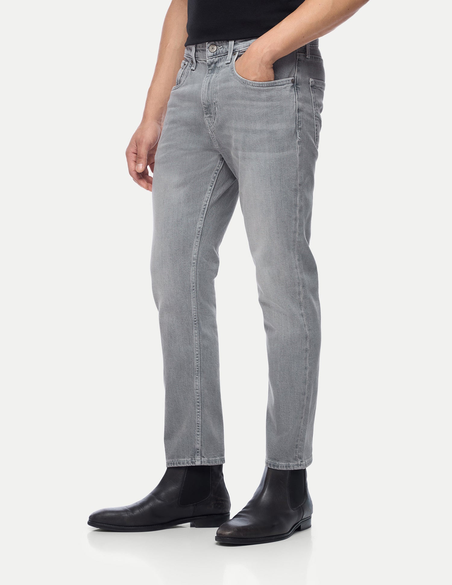 Cole Comfort Cropped Fit Grey Jeans Washed Grey - U.S. Polo Assn. India | Large