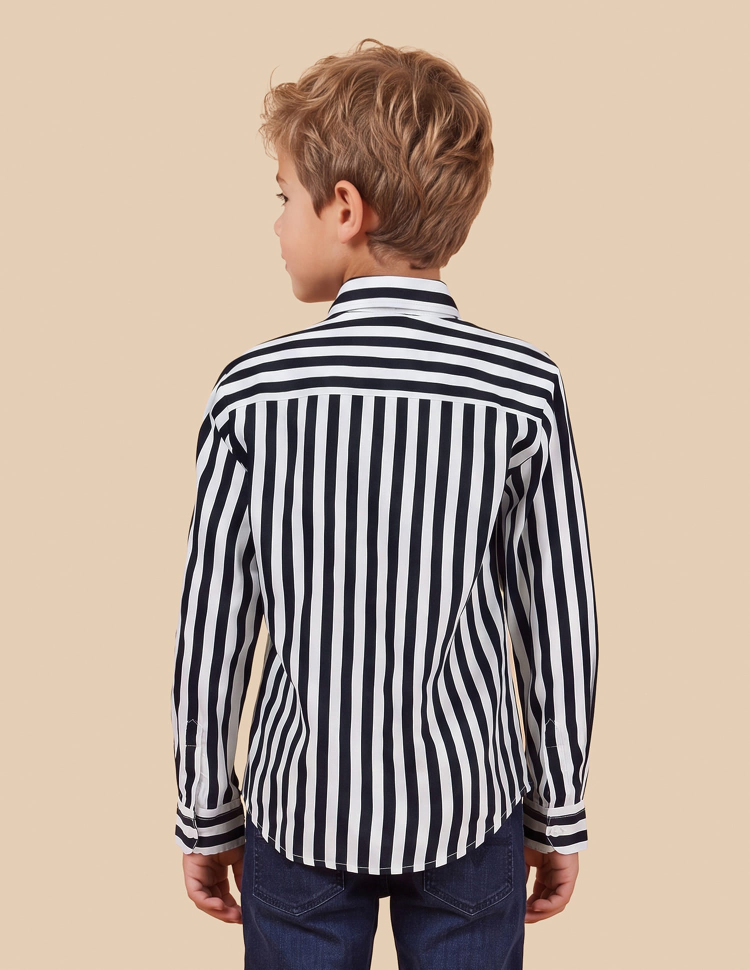 Vertical Striped Regular Fit Shirt Blue - U.S. Polo Assn. India | Large