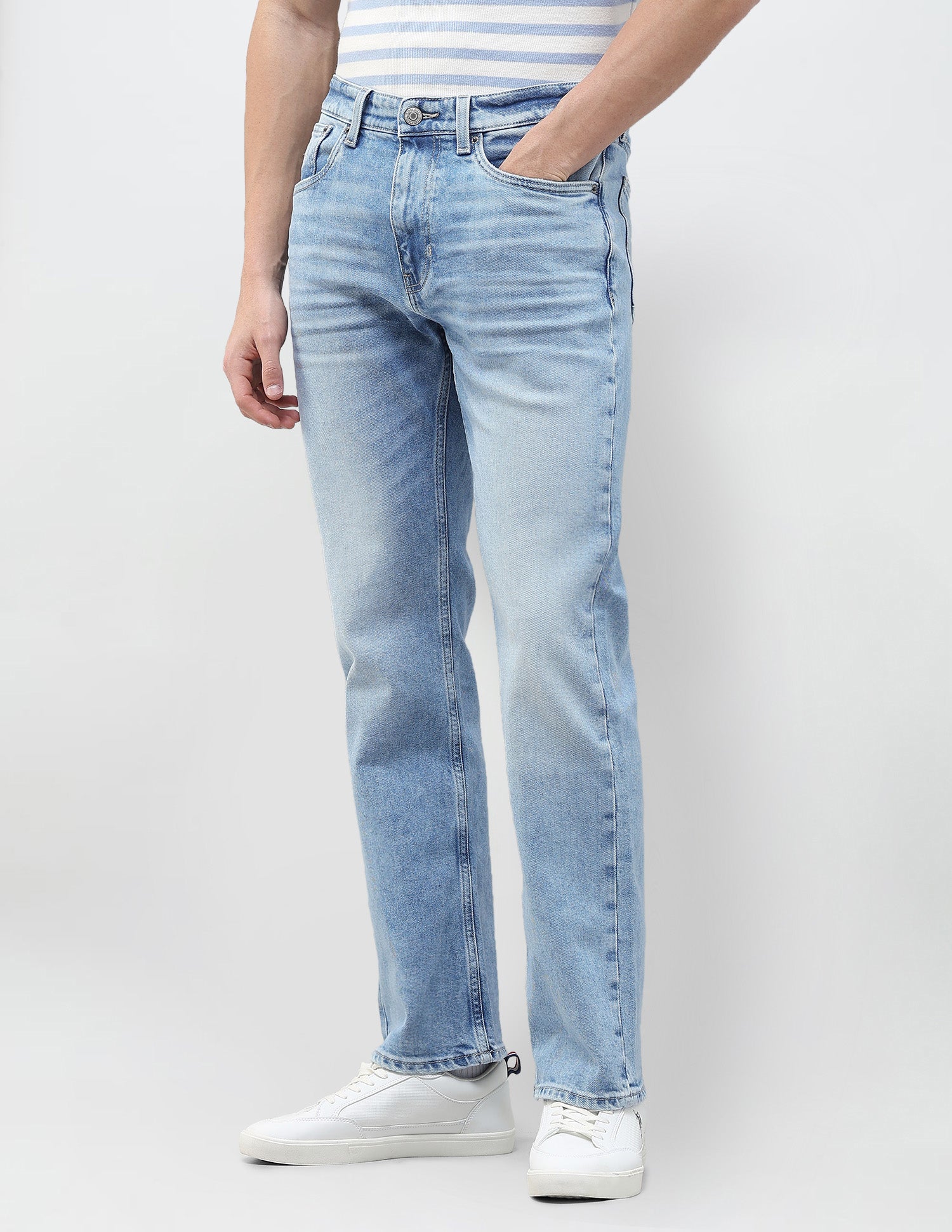 Connor Bootcut Fit Blue Jeans Light Blue - U.S. Polo Assn. India | Large