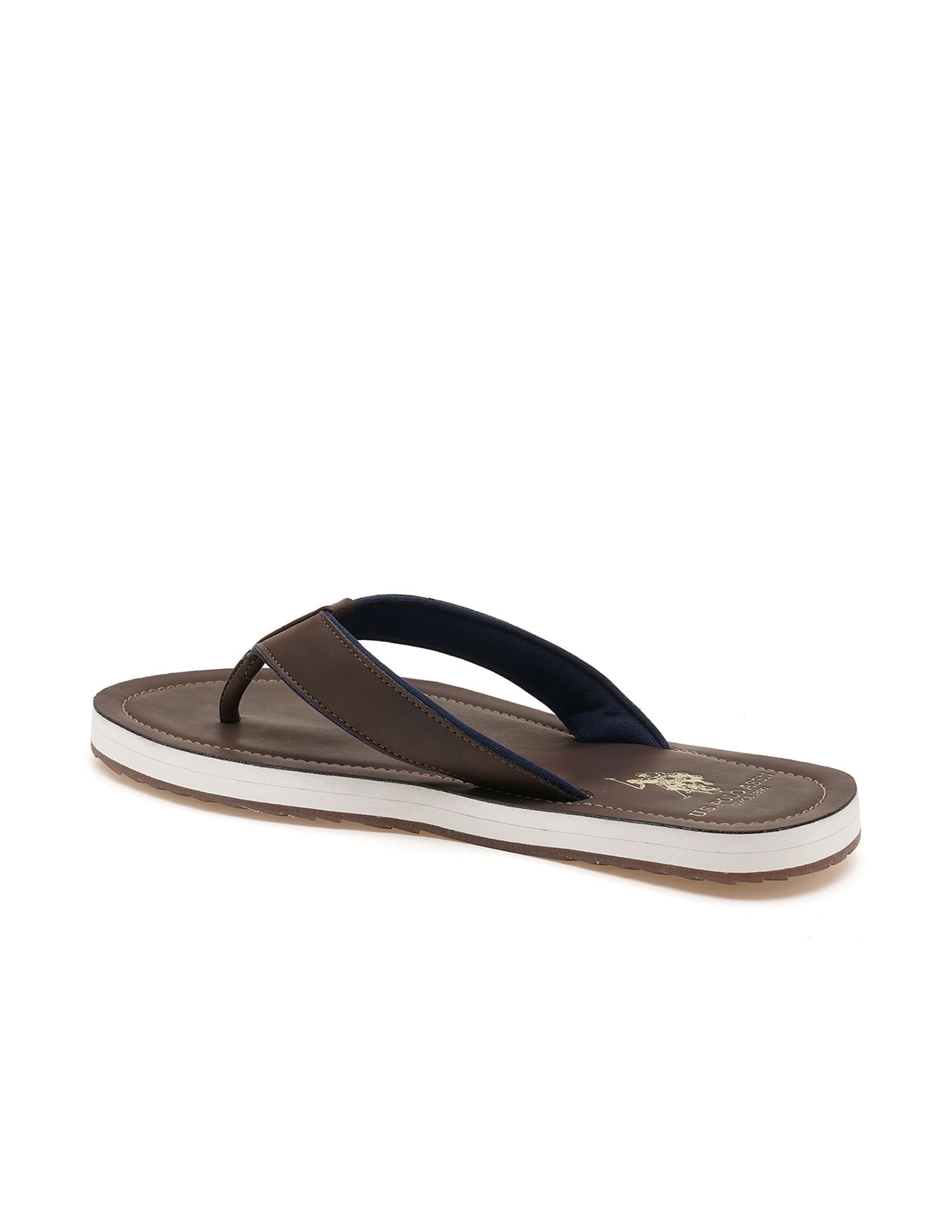 Men Ovi 3 Slippers Brown - U.S. Polo Assn. India | Large