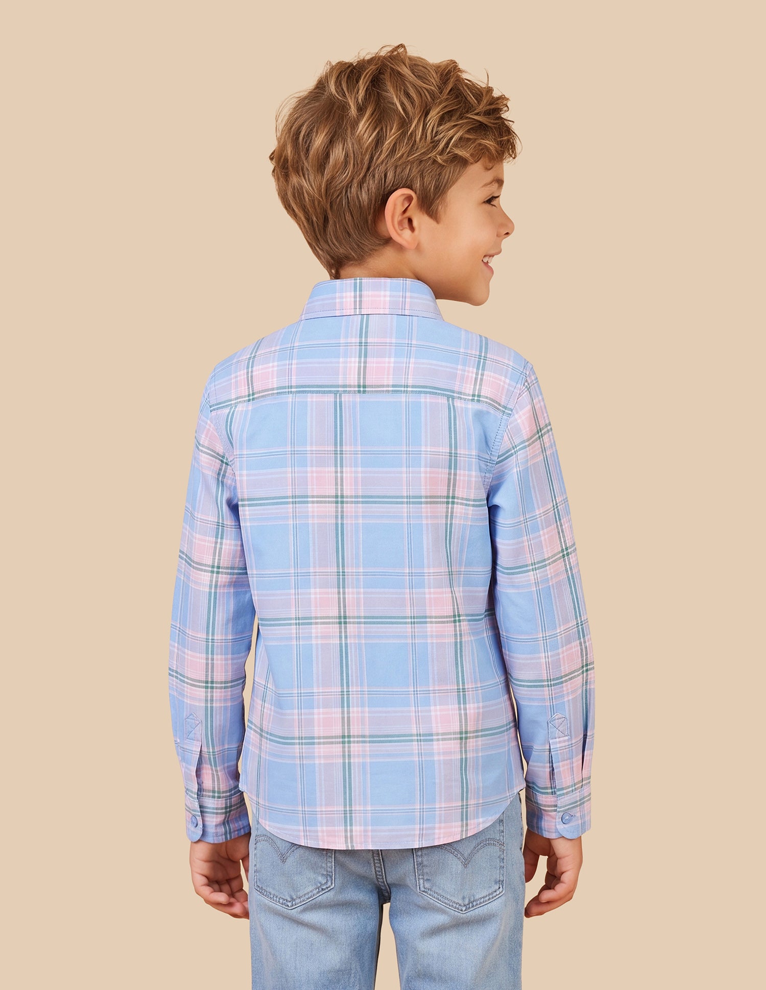 Plaid Checked Regular Fit Shirt Light Blue - U.S. Polo Assn. India | Large