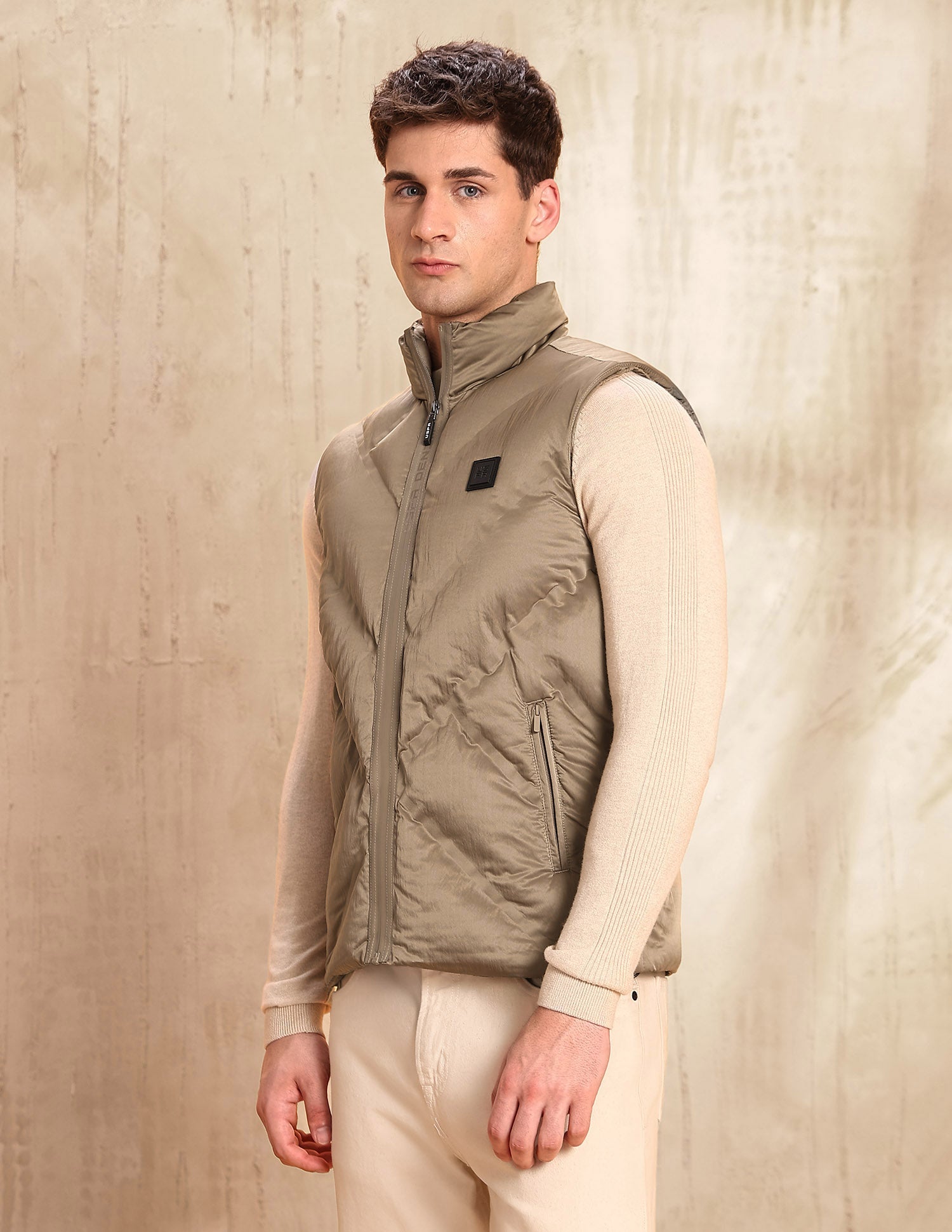 Legend Of Horseshoe Puffer Jacket Light Brown - U.S. POLO ASSN. | Large