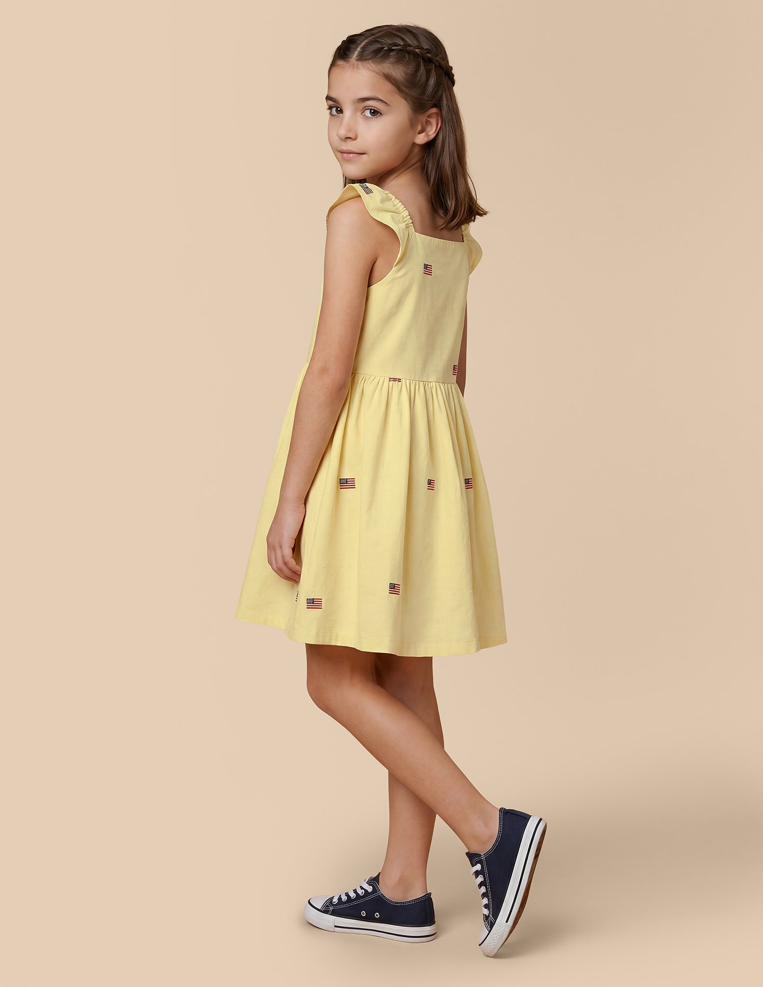 Embroidered Comfort Fit Dress Yellow - U.S. Polo Assn. India | Large