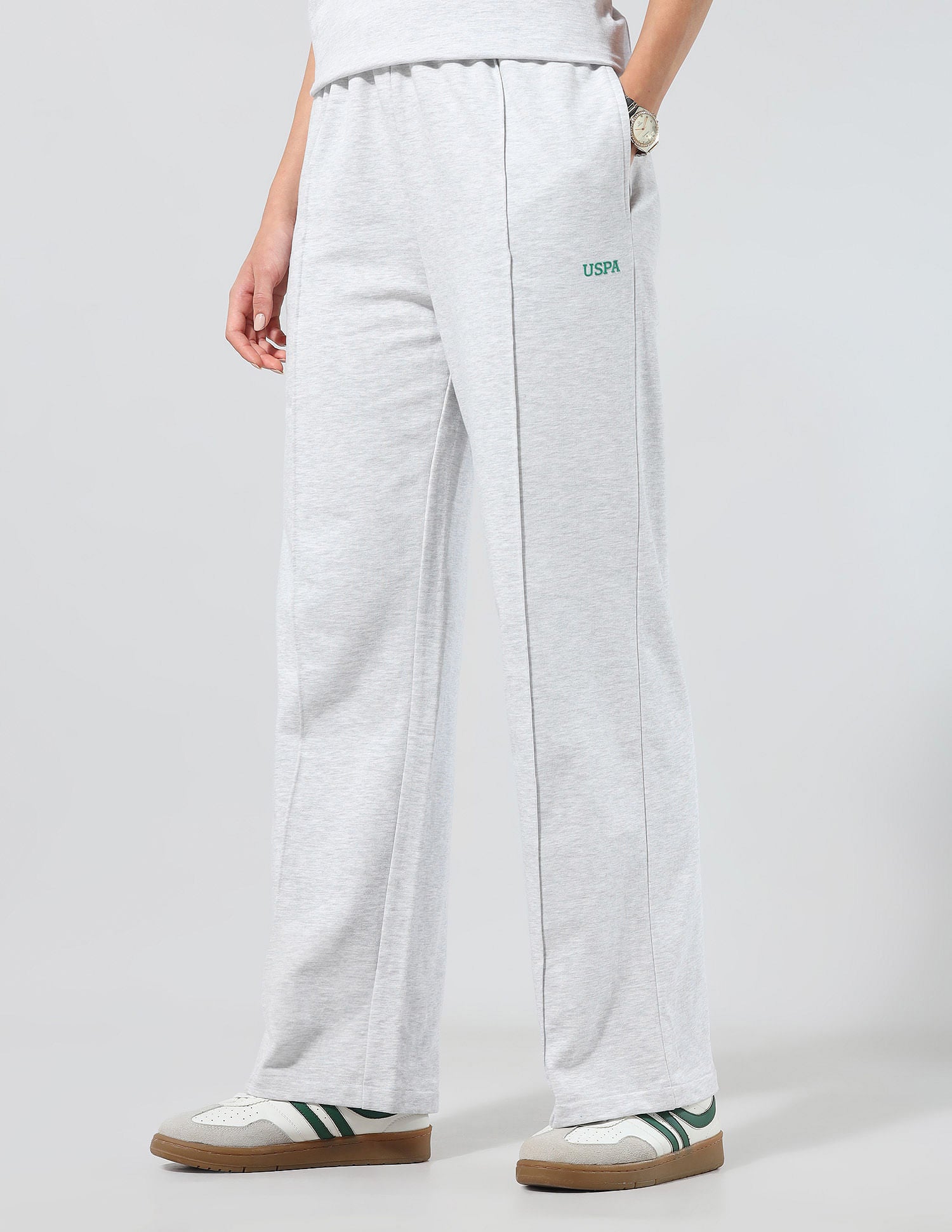 Straight Fit Lounge Trousers Light Grey - U.S. POLO ASSN. | Large