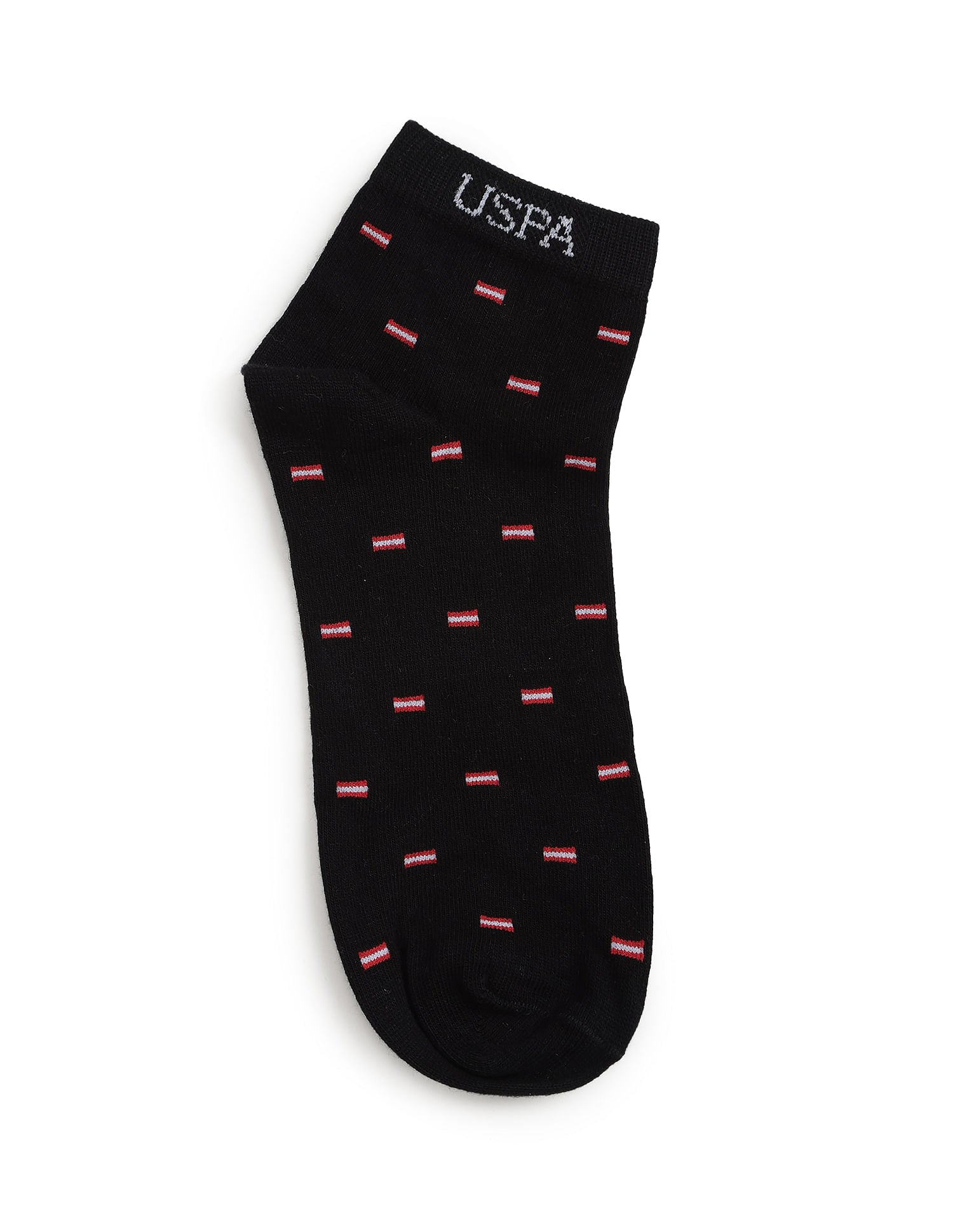 Ankle Length Stretch I646 Socks - Pack Of 3 Navy, Black and Grey - U.S. POLO ASSN. | Large