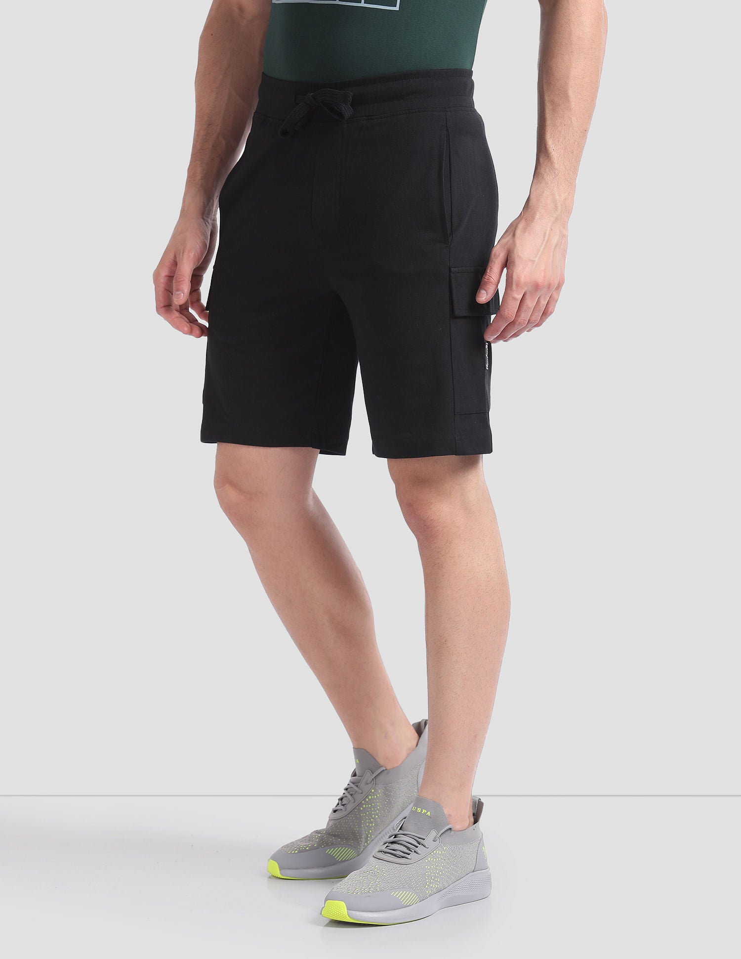 Cargo Pocket OES02 Lounge Shorts - Pack Of 1 Black - U.S. POLO ASSN. | Large