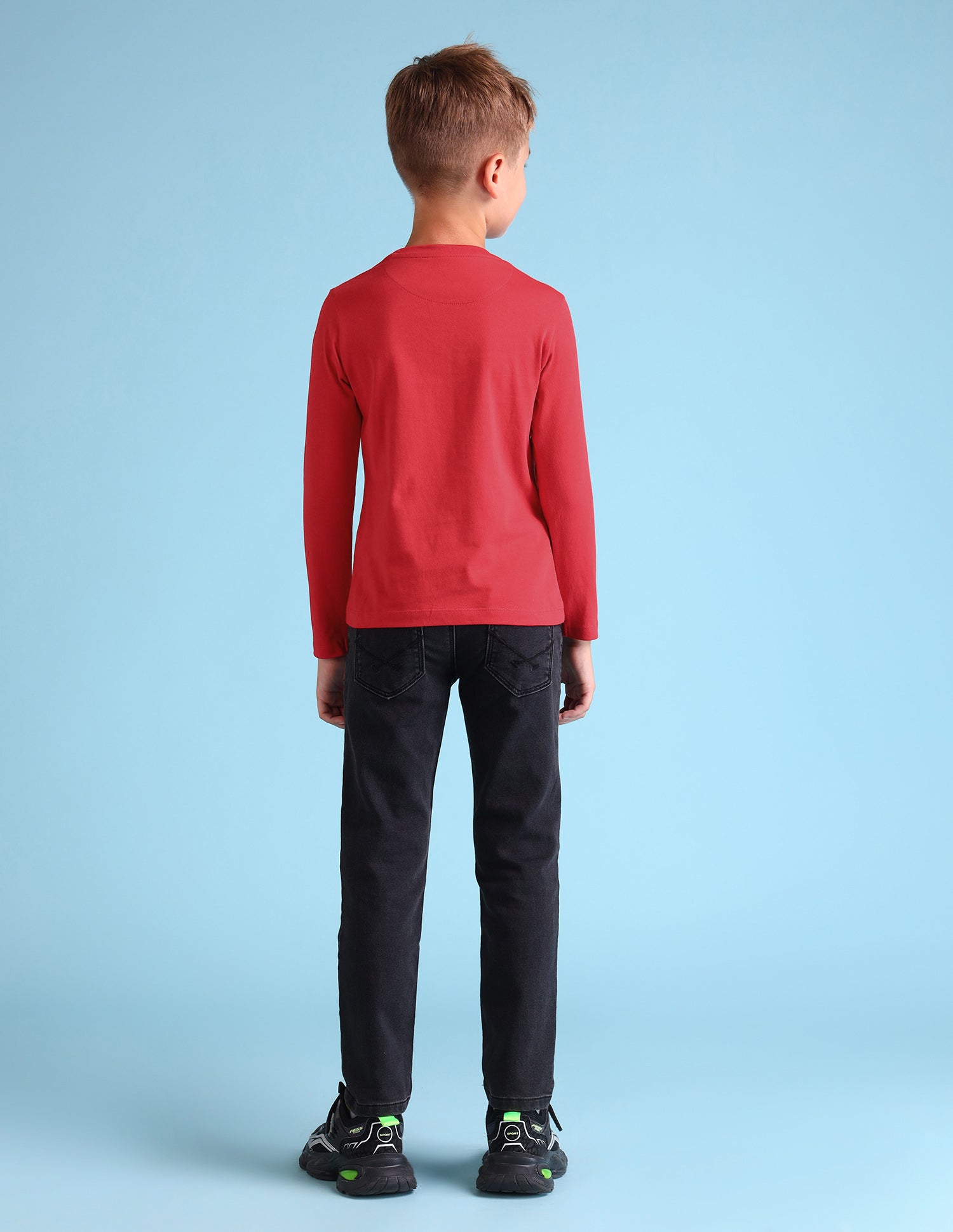 Boys Cotton Regular Fit T-Shirt Maroon - U.S. POLO ASSN. | Large