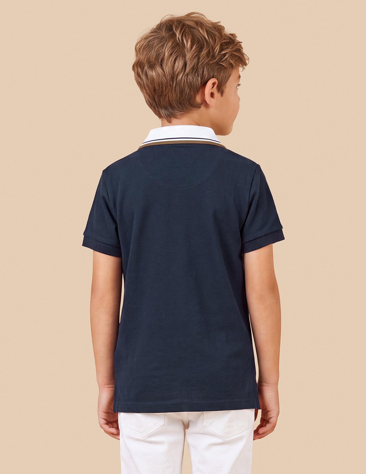 Solid Regular Fit Polo Shirt Navy - U.S. Polo Assn. India | Large