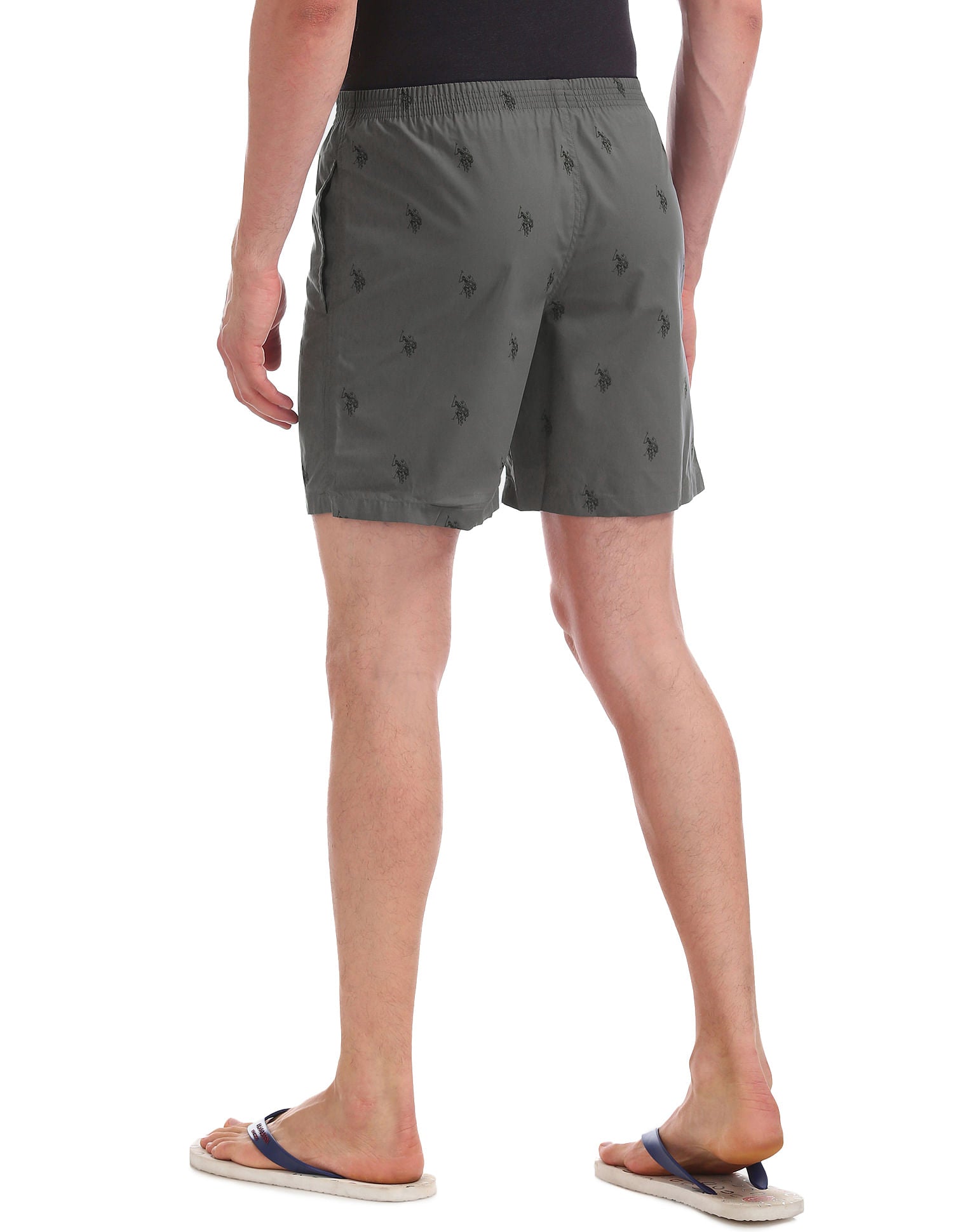 Signature Logo Pure Cotton I021 Boxers - Pack Of 1 Assorted - U.S. Polo Assn. India | Large