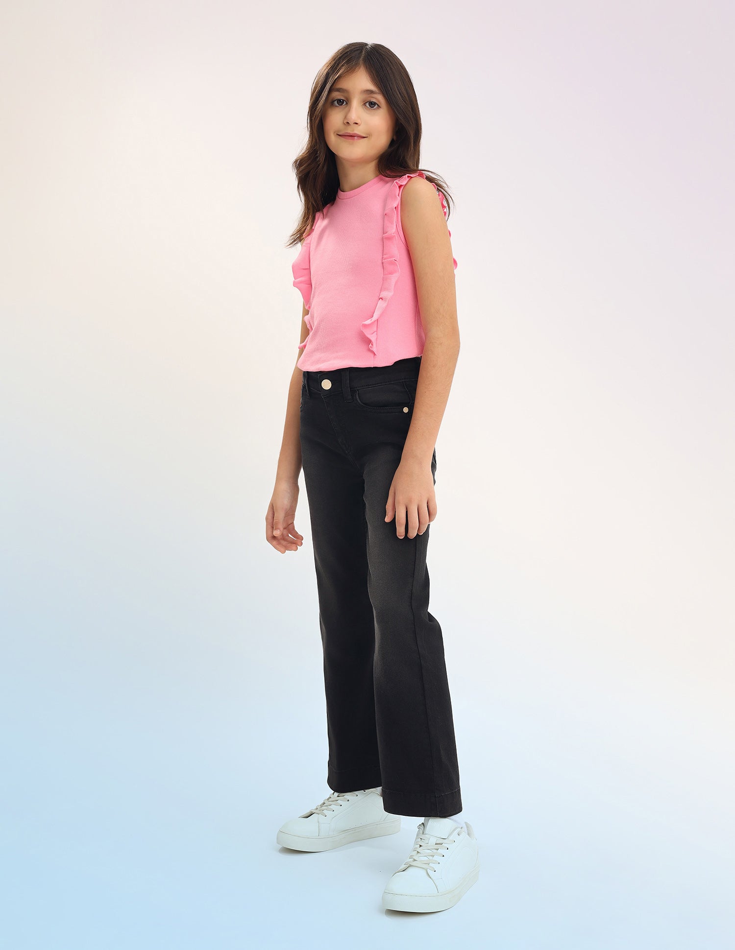 Girls Bootcut Fit Black Jeans Black - U.S. POLO ASSN. | Large