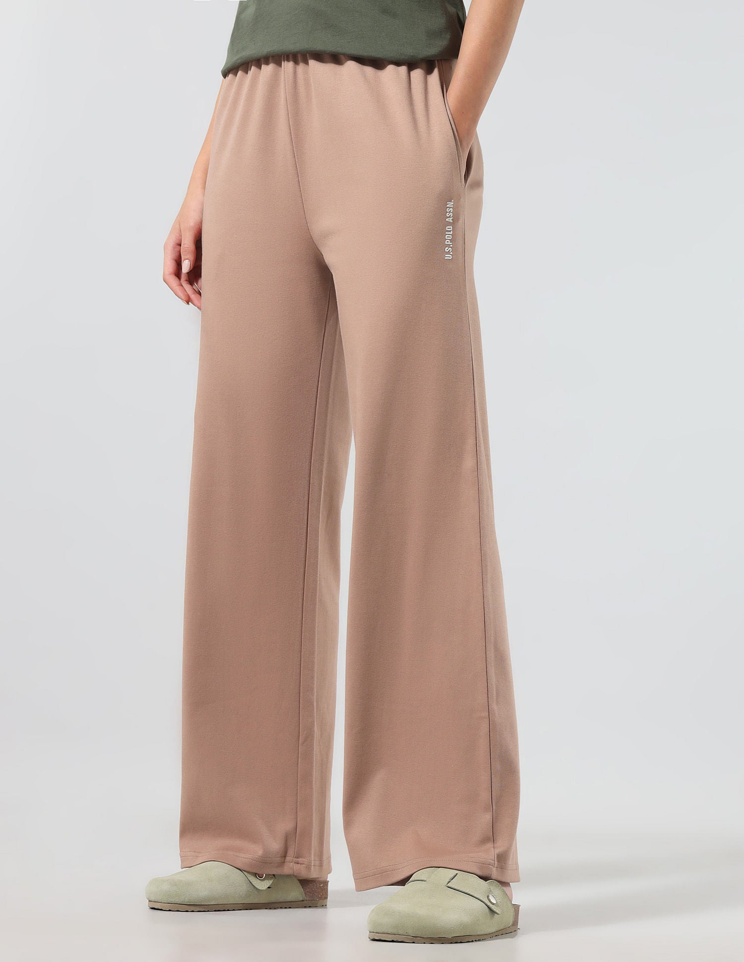 Straight Fit Lounge Trousers Light Brown - U.S. POLO ASSN. | Large