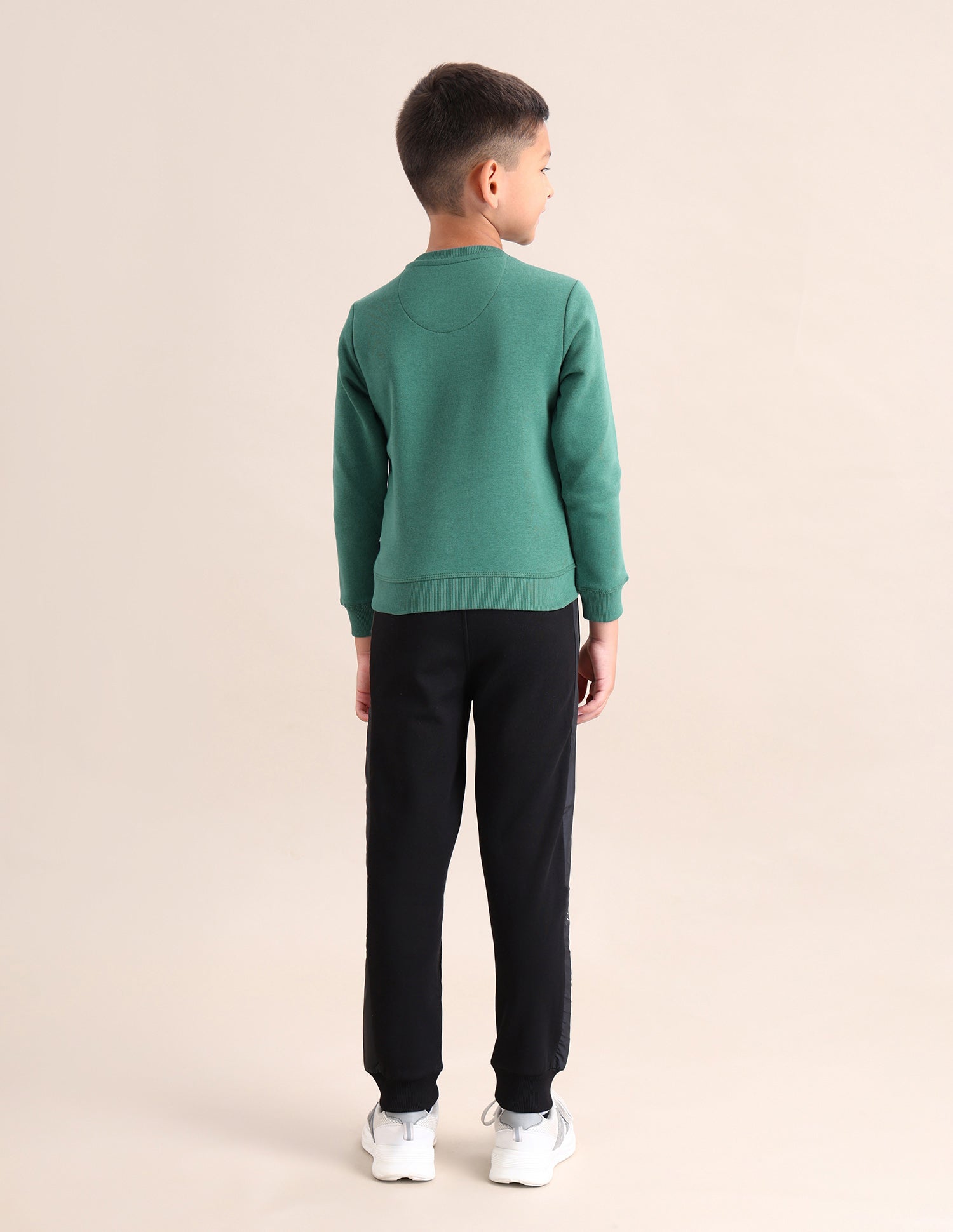 Boys Brand Printed Regular Fit Sweatshirt Green - U.S. POLO ASSN. | Large