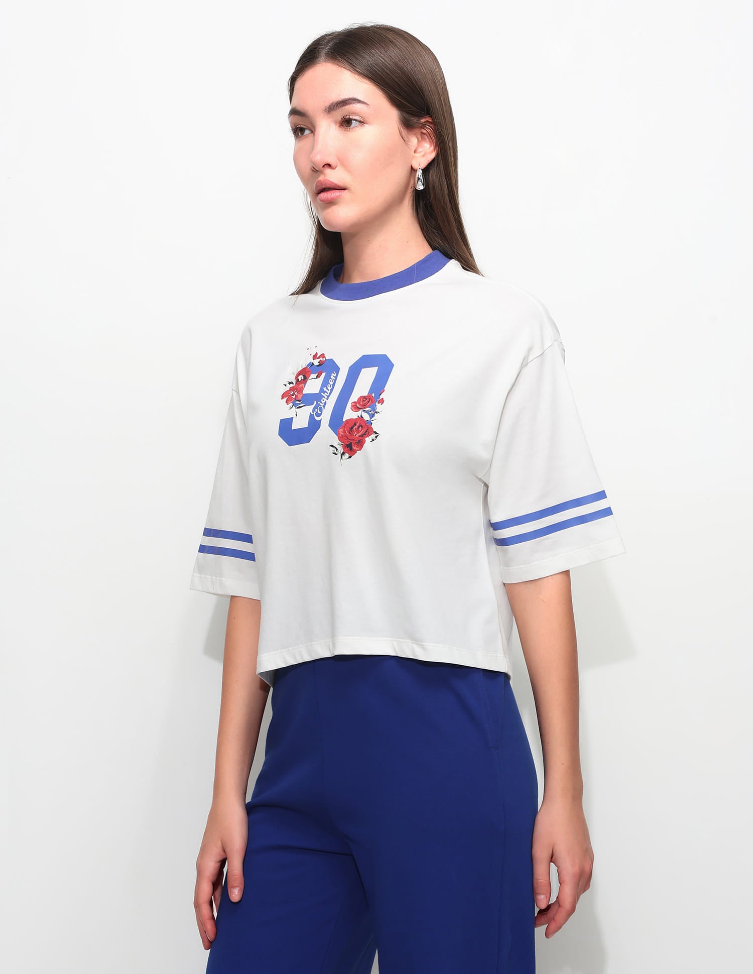 Relaxed Fit Typography Printed T-Shirt White - U.S. Polo Assn. India | Large