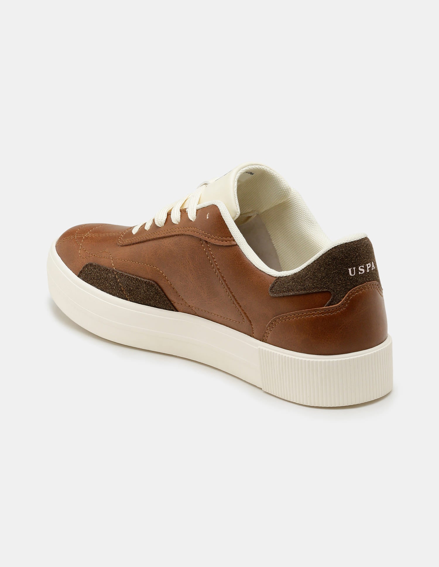 Men Zyron Round Toe Sneakers Tan - U.S. Polo Assn. India | Large