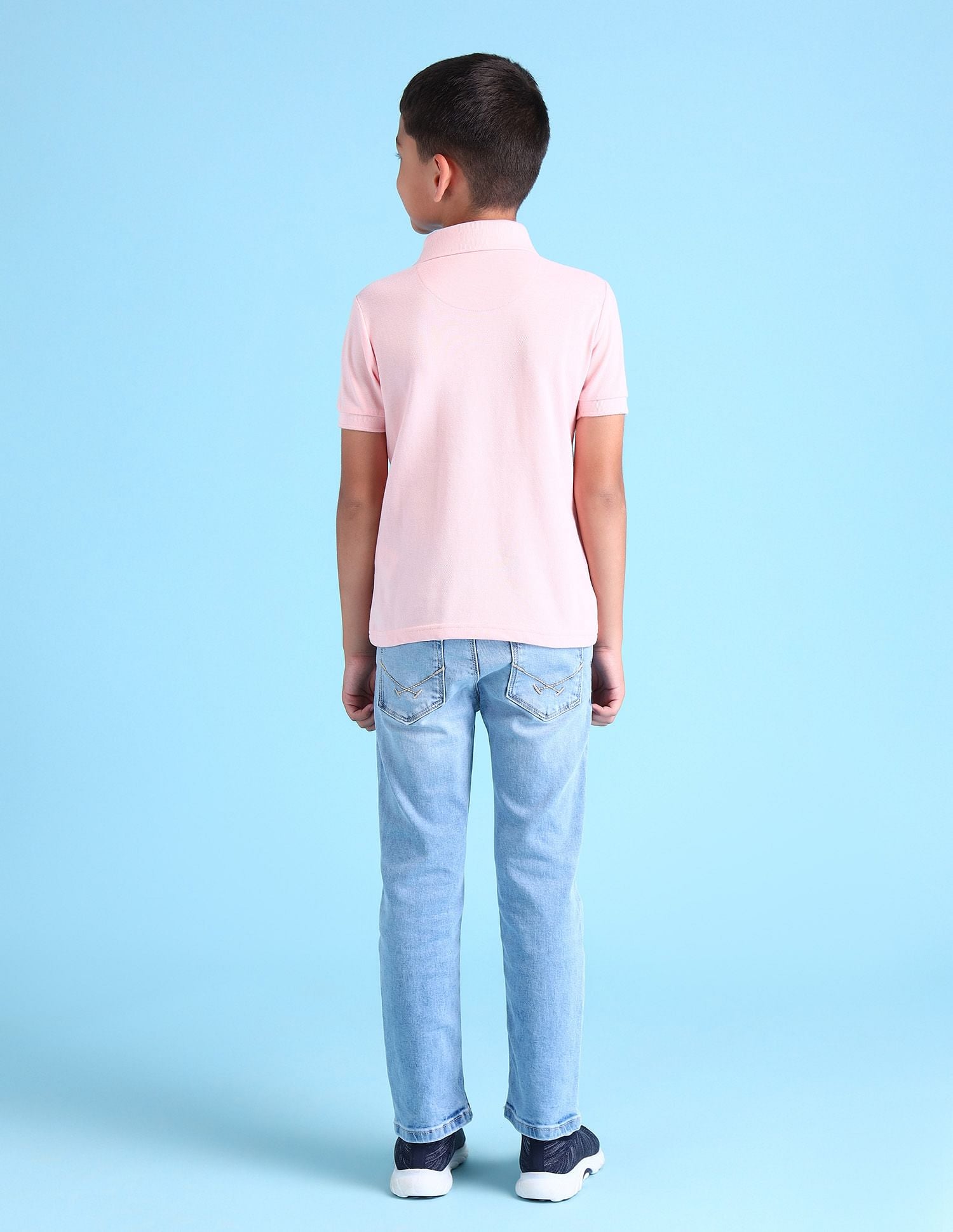 Boys Solid Polo Shirt Light Pink - U.S. POLO ASSN. | Large