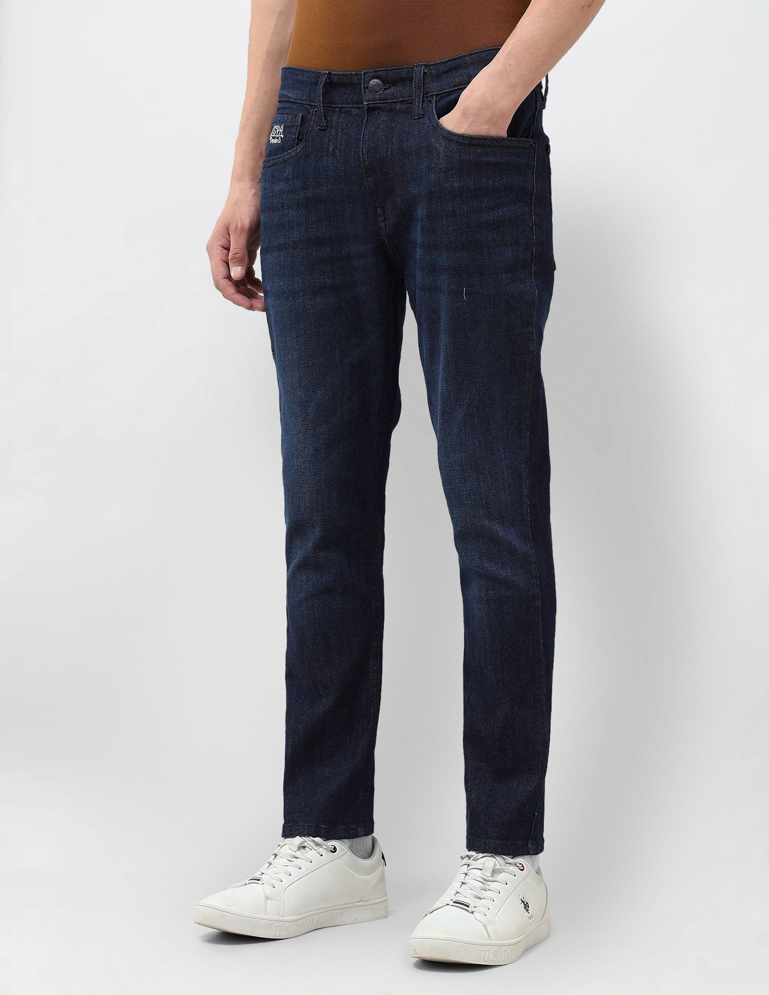 Henry Tapered Fit Blue Jeans Dark Blue - U.S. POLO ASSN. | Large