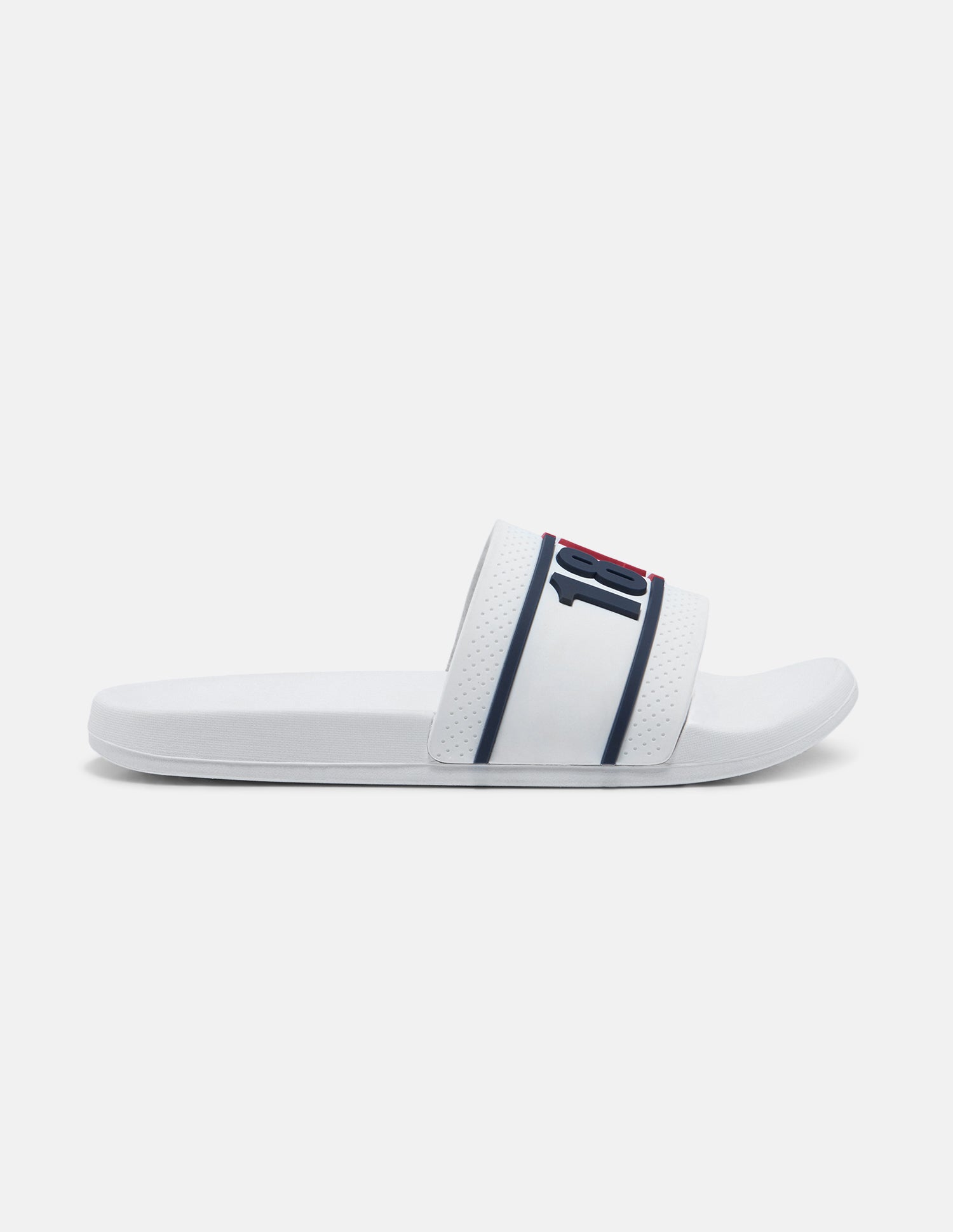 Numeric Embossed Alfie Sliders White - U.S. Polo Assn. India | Large