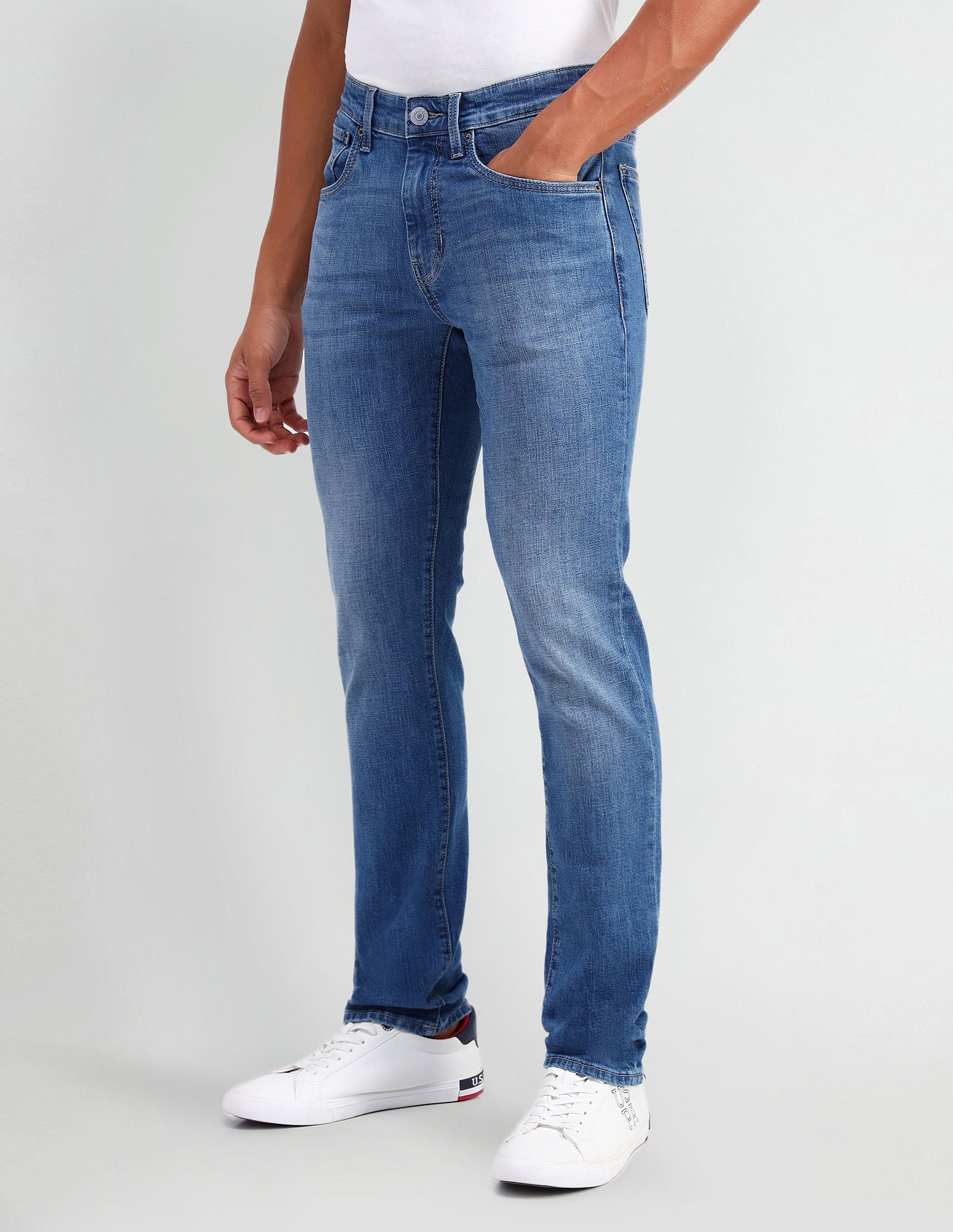 Regallo Skinny Fit Blue Jeans Blue - U.S. POLO ASSN. | Large