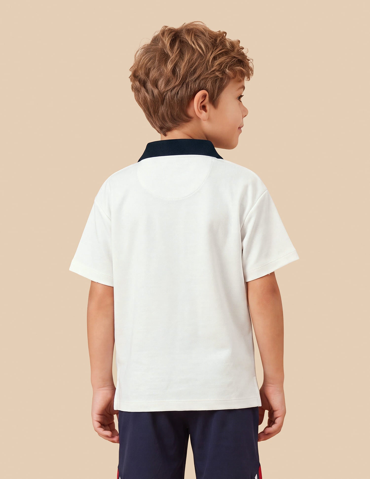 Solid Oversized Fit Polo Shirt White - U.S. Polo Assn. India | Large