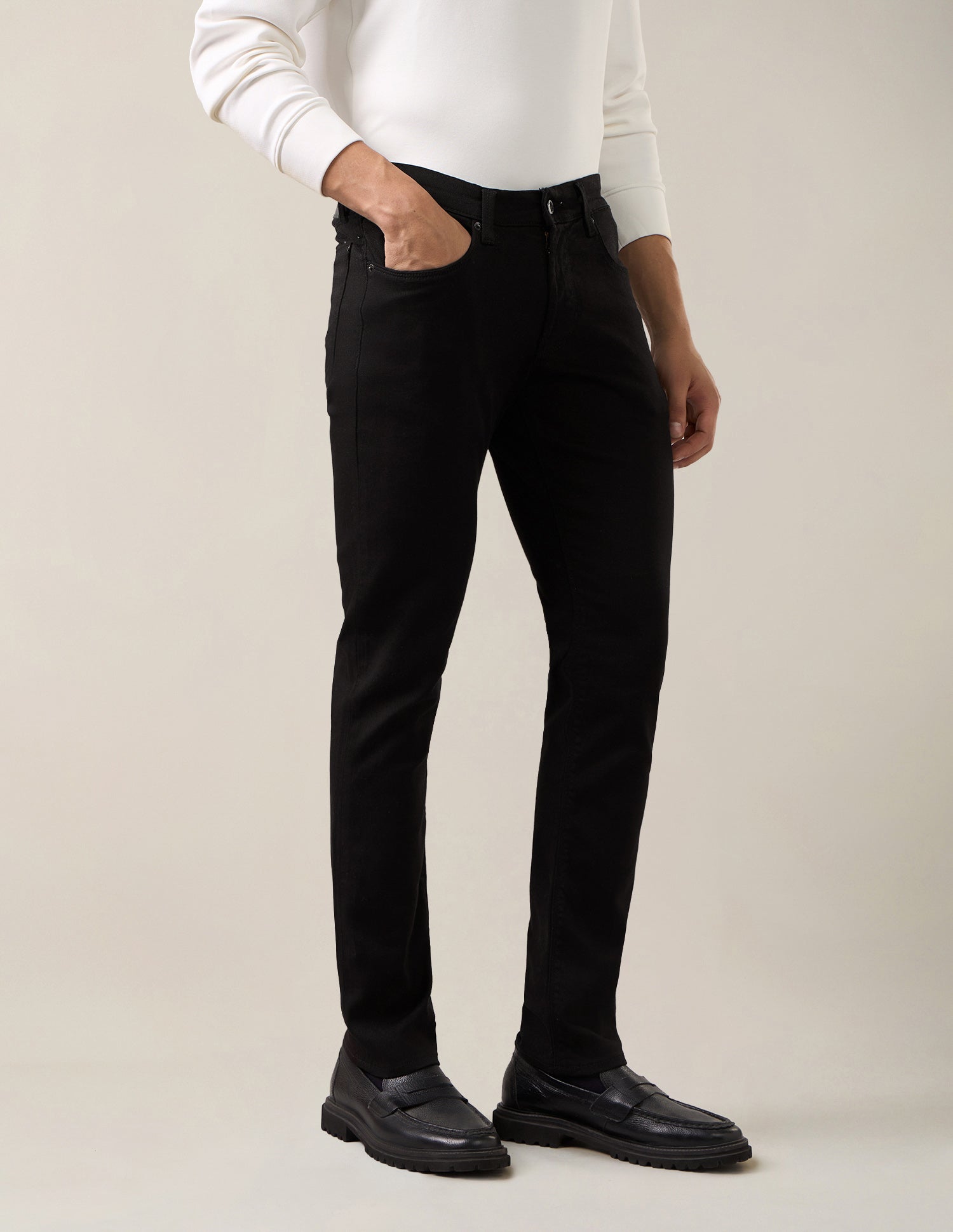 Brandon Slim-Tapered Fit Black Jeans Black - U.S. Polo Assn. India | Large